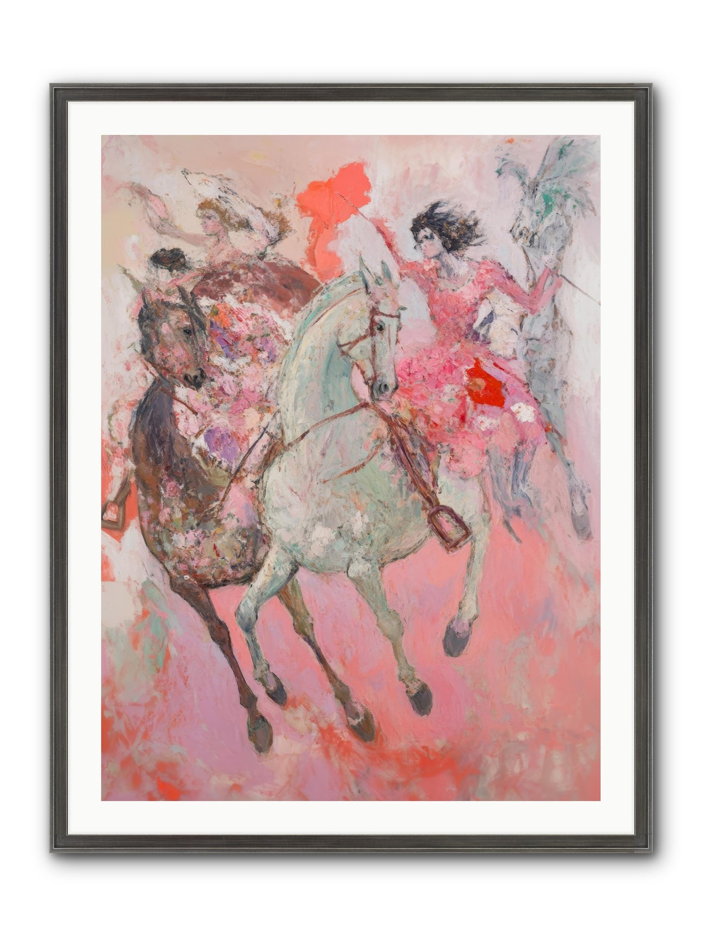 Wild Hearts Gallop Framed Print - Slimwoods Black/Silver 30x40