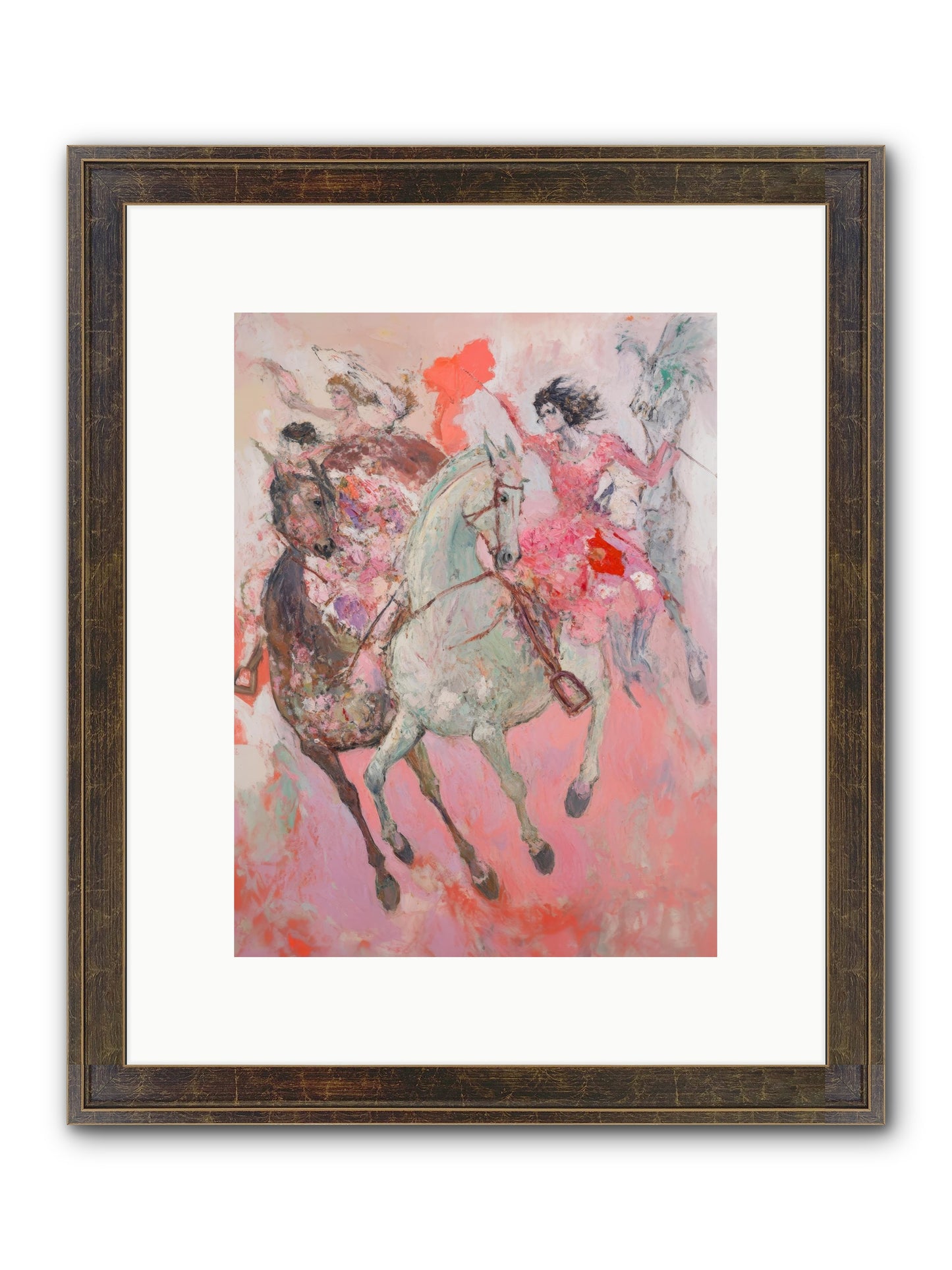 Wild Hearts Gallop Framed Print - Slimwoods Black/Gold 9x12