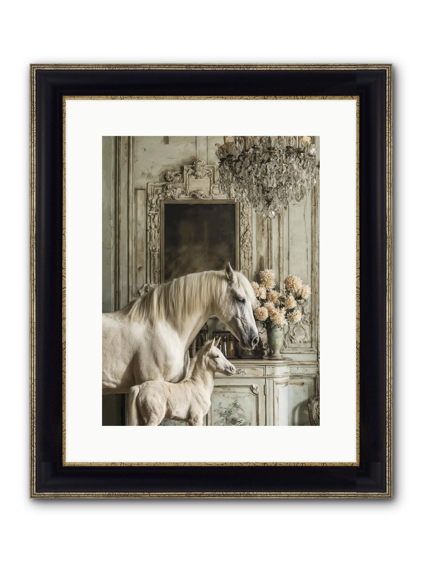 Wild-Honey Framed Print - Black & Gold 12x16