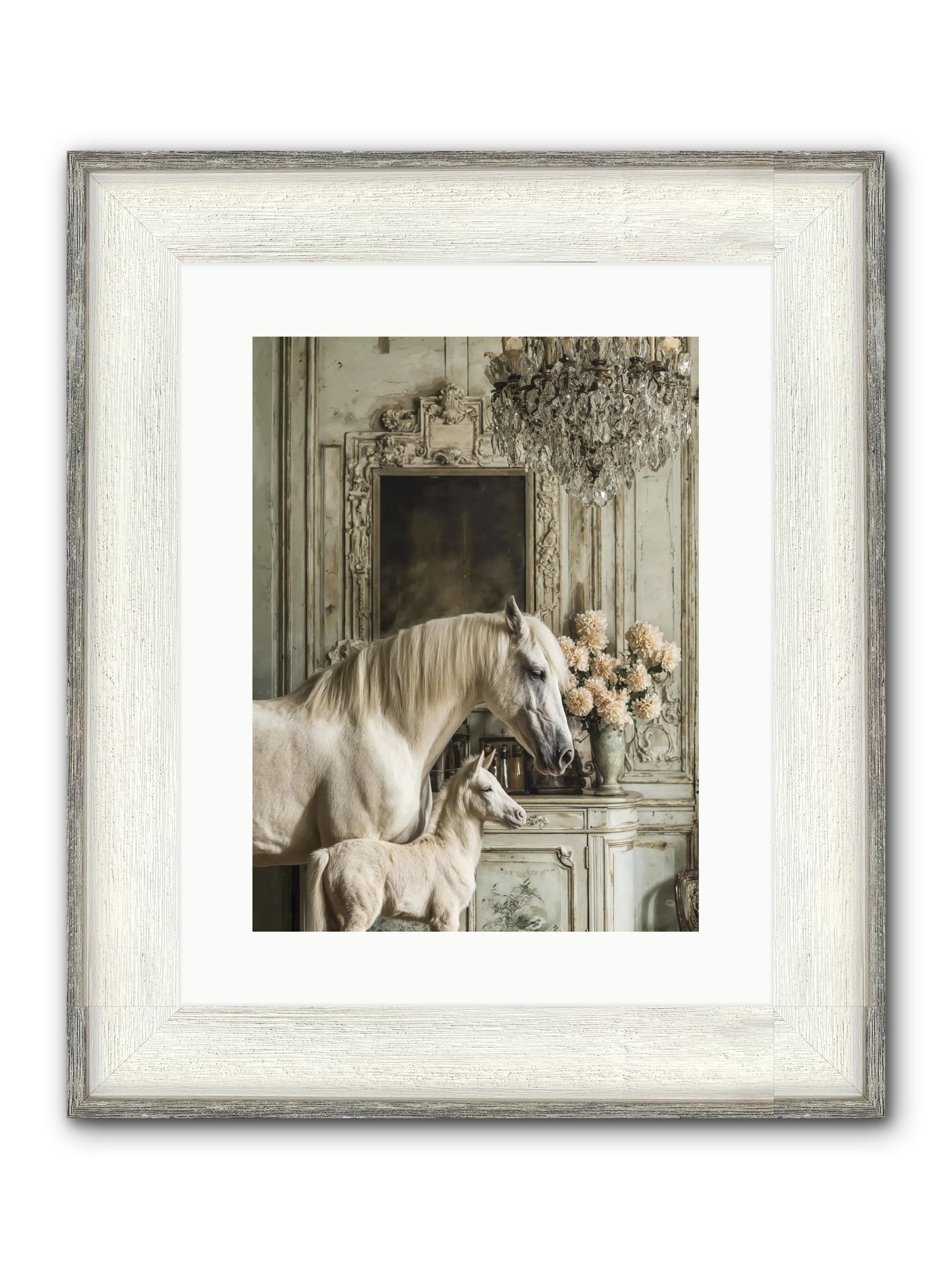 Wild-Honey Framed Print - Driftwood White 12x16