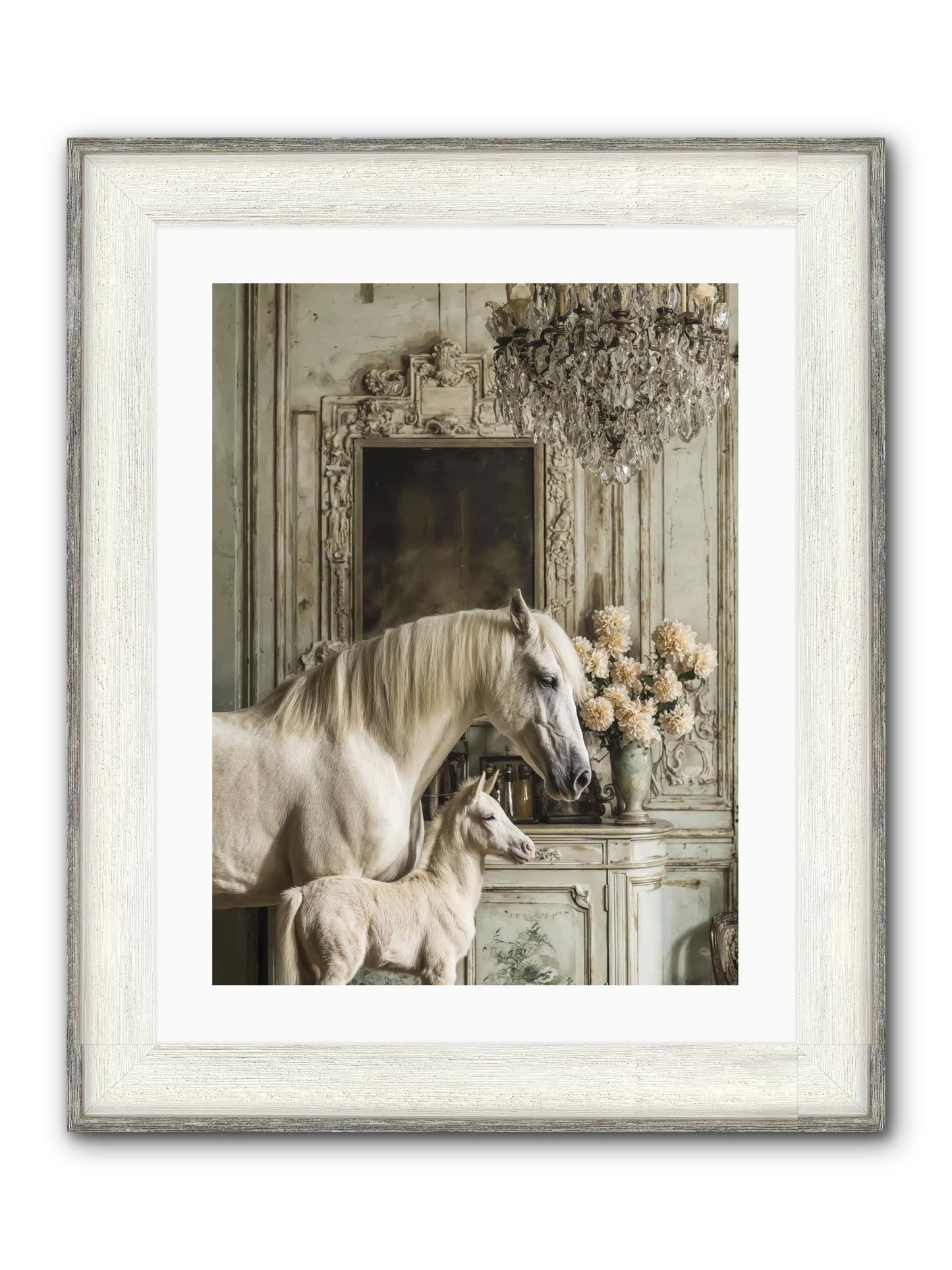Wild-Honey Framed Print - Driftwood White 18x24