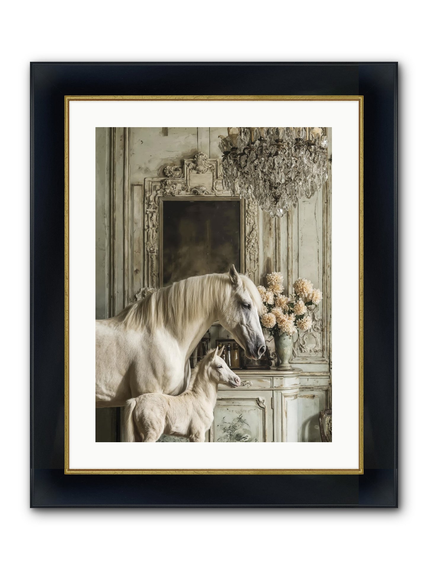 Wild-Honey Framed Print - Wide Black w/Gold 18x24