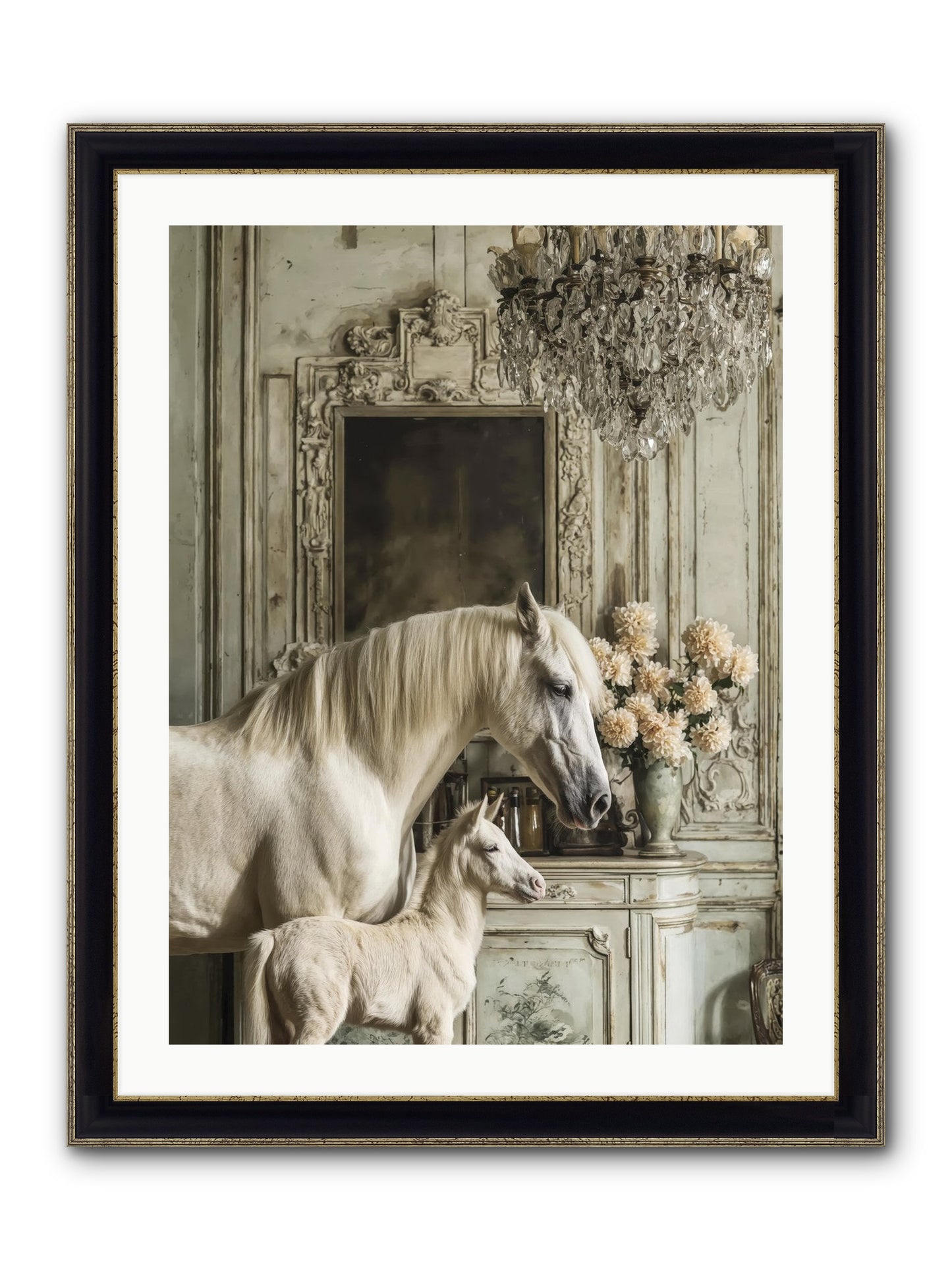 Wild-Honey Framed Print - Black & Gold 24x32