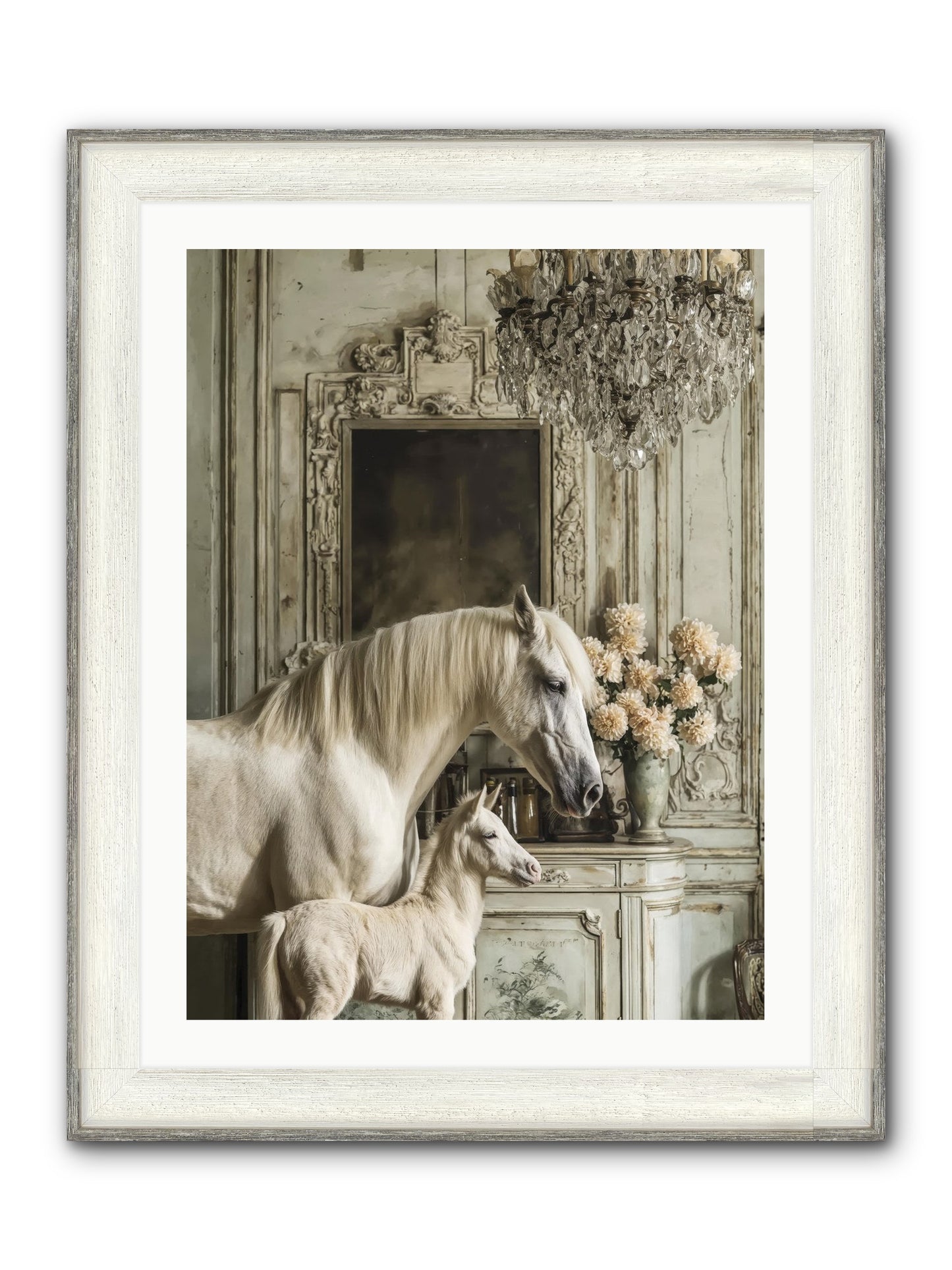 Wild-Honey Framed Print - Driftwood White 24x32