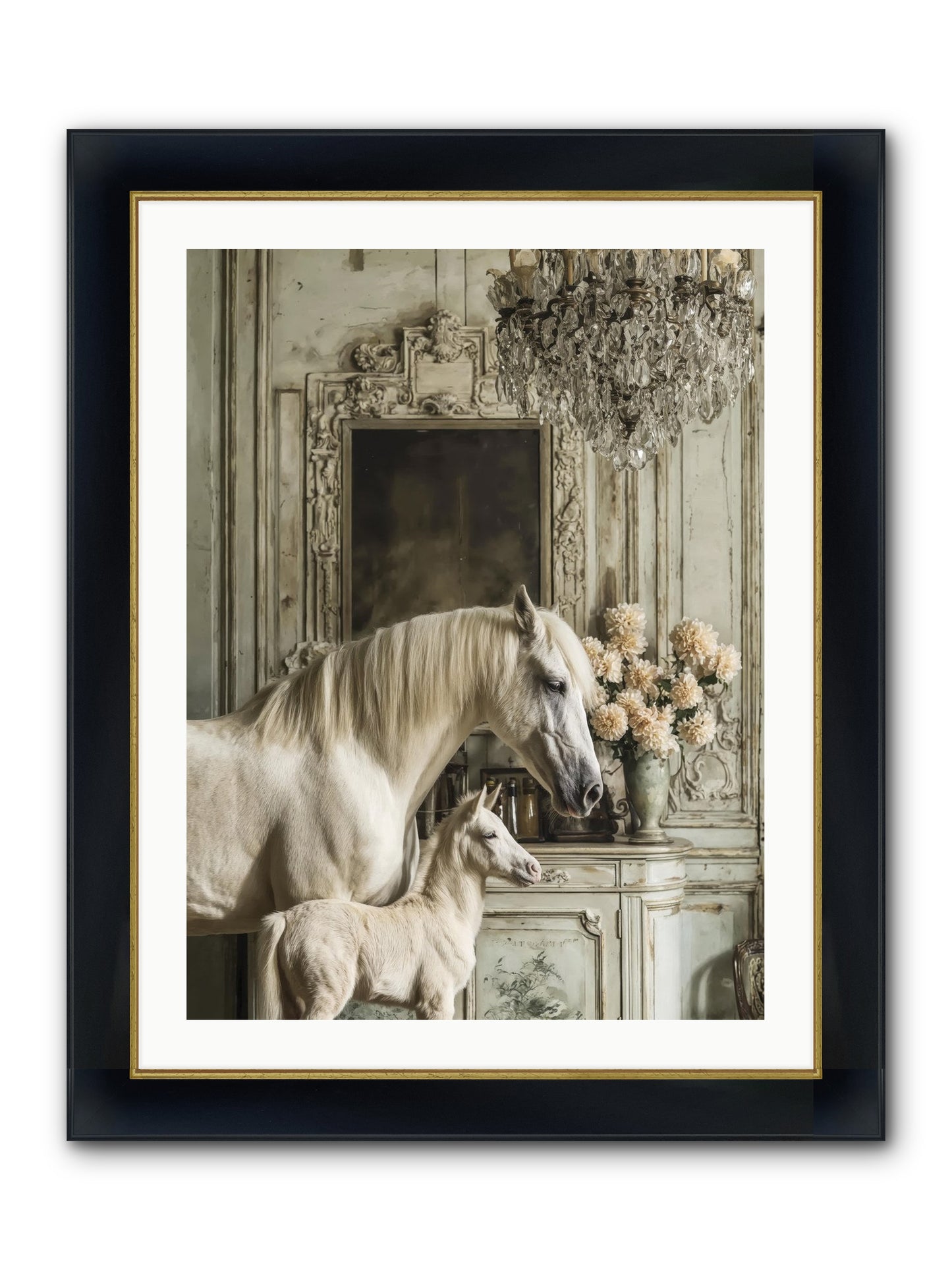 Wild-Honey Framed Print - Wide Black w/Gold 24x32