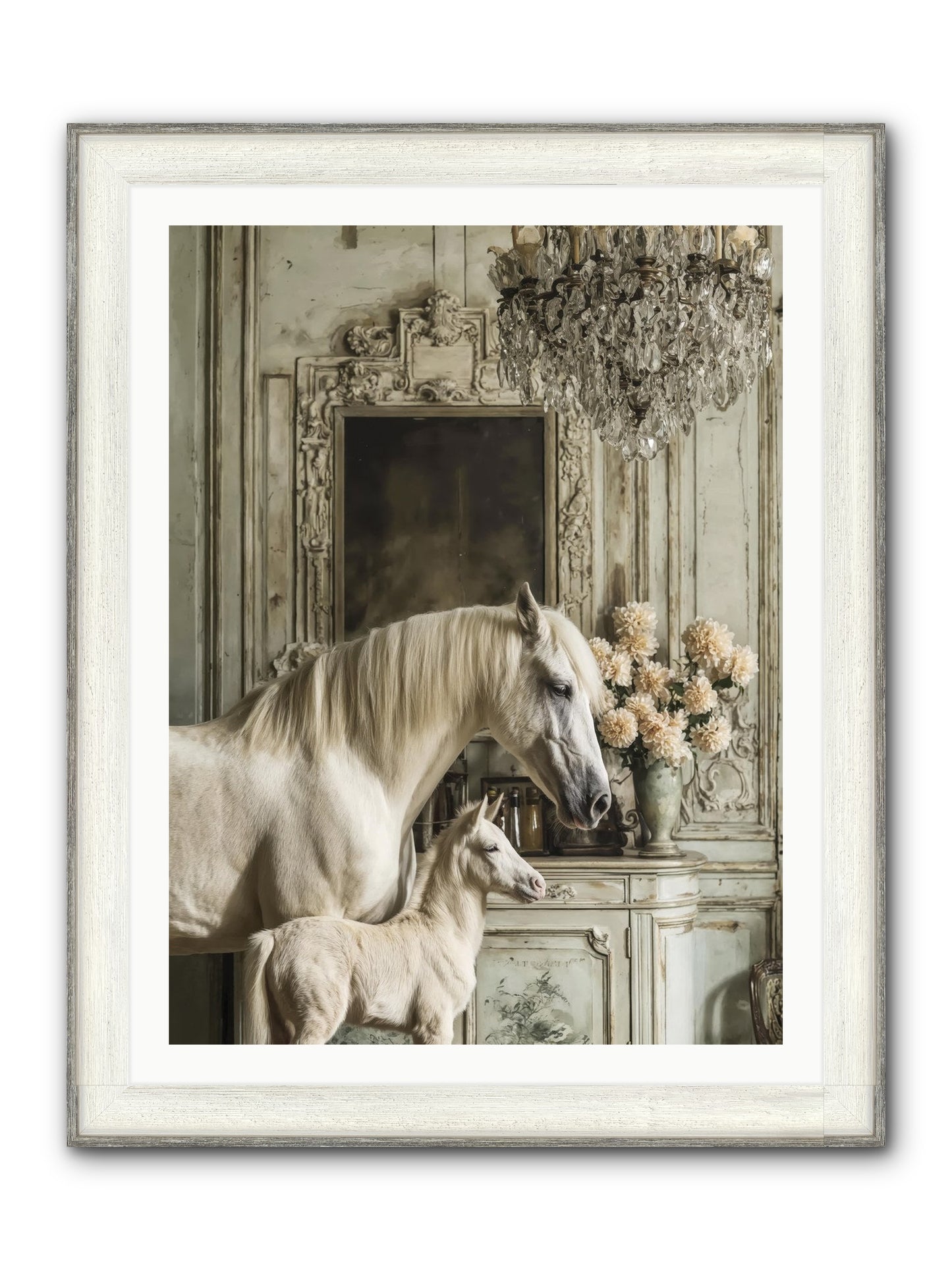 Wild-Honey Framed Print - Driftwood White 30x40