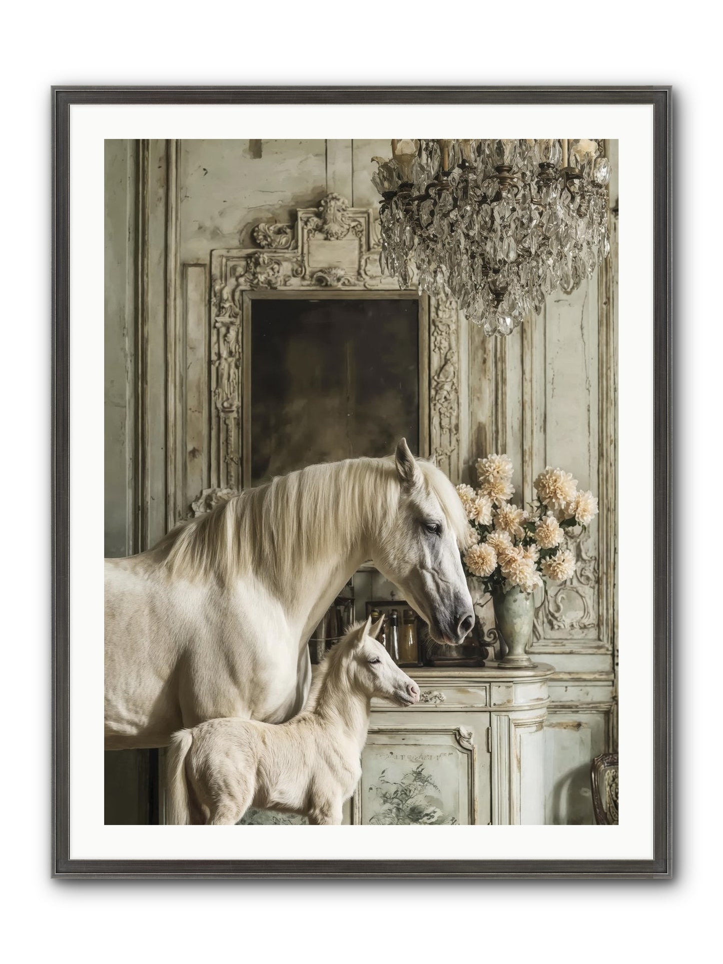 Wild-Honey Framed Print - Slimwoods Black/Silver 30x40