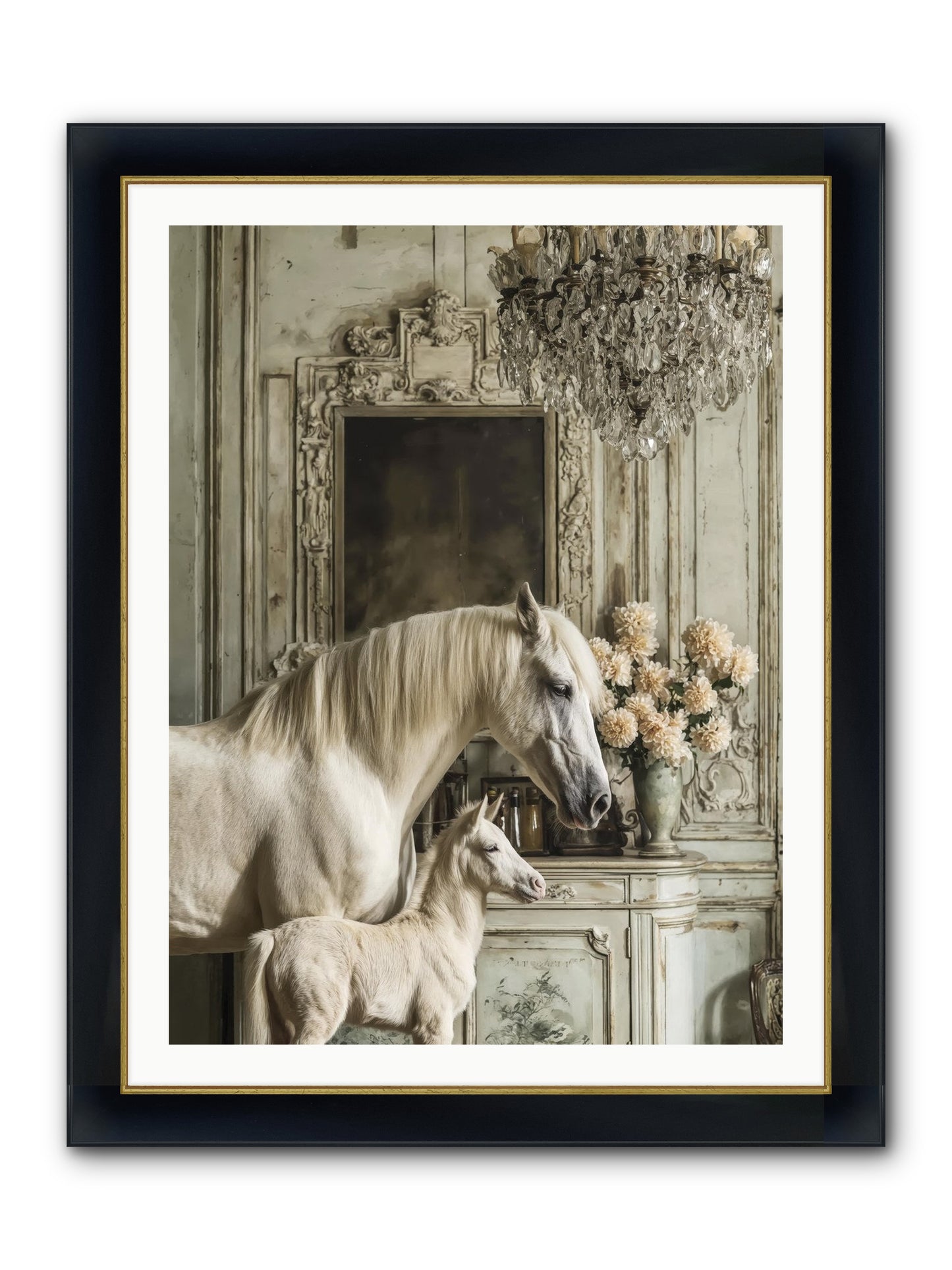 Wild-Honey Framed Print - Wide Black w/Gold 30x40