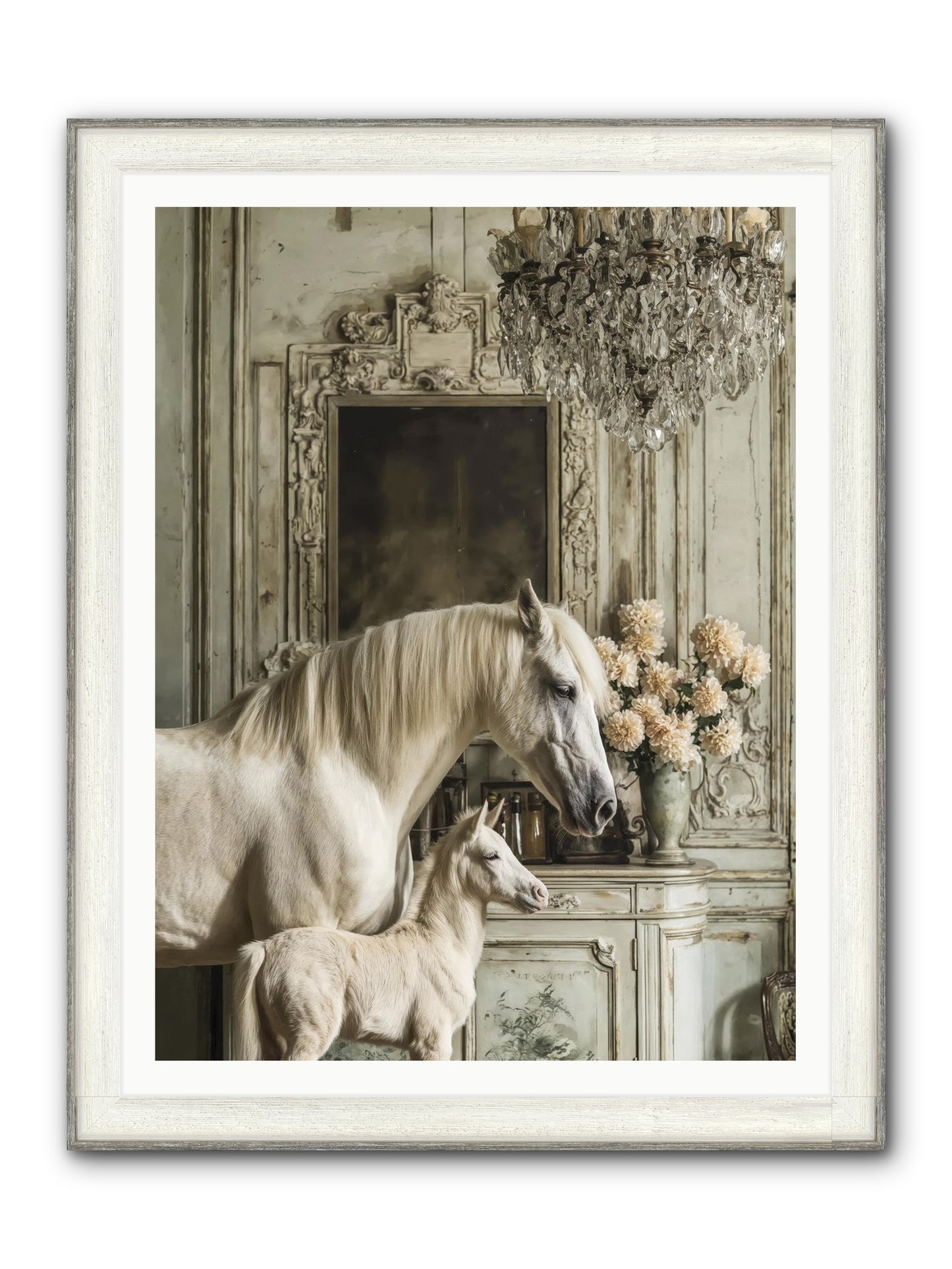 Wild-Honey Framed Print - Driftwood White 36x48