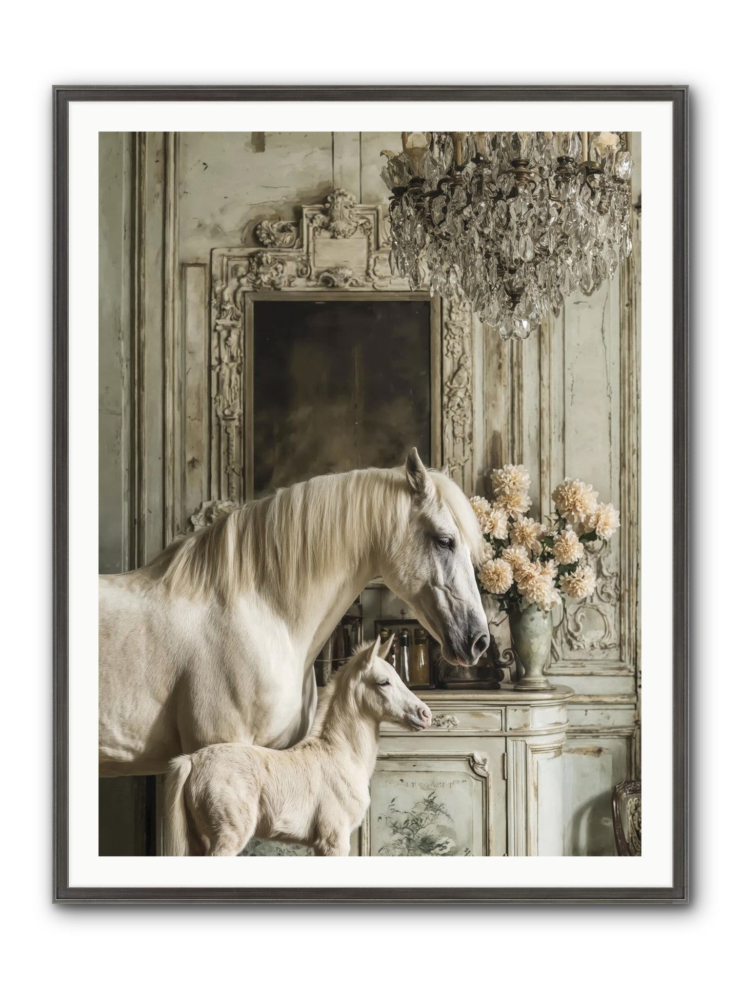 Wild-Honey Framed Print - Slimwoods Black/Silver 36x48