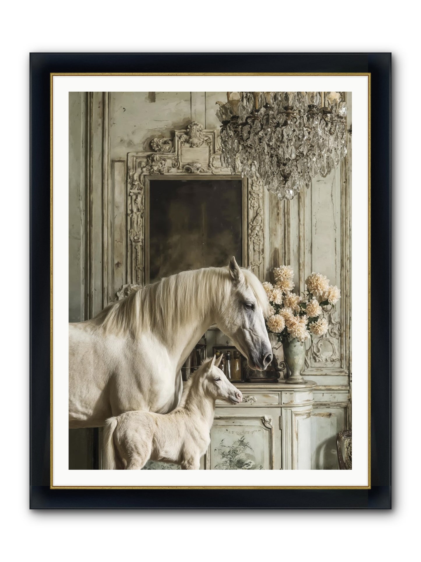 Wild-Honey Framed Print - Wide Black w/Gold 36x48