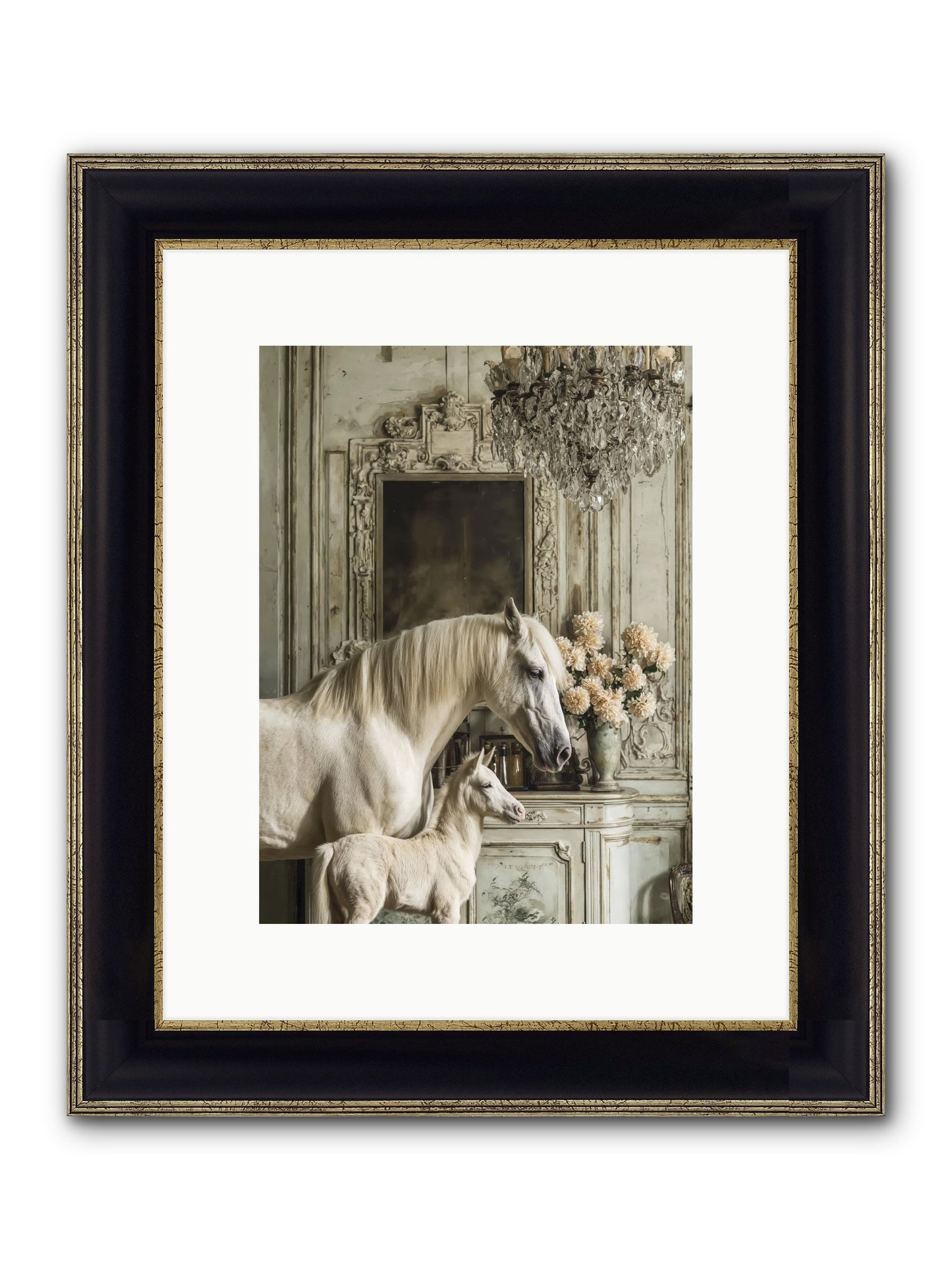Wild-Honey Framed Print - Black & Gold 9x12