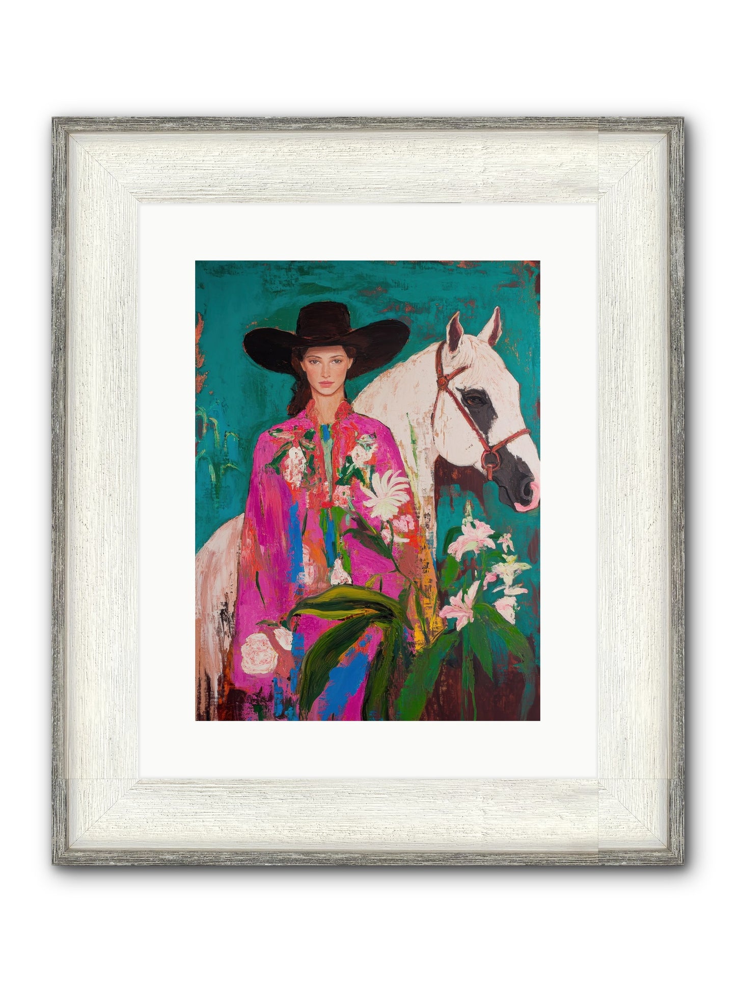 Wild Intuition Framed Print - Driftwood White 12x16