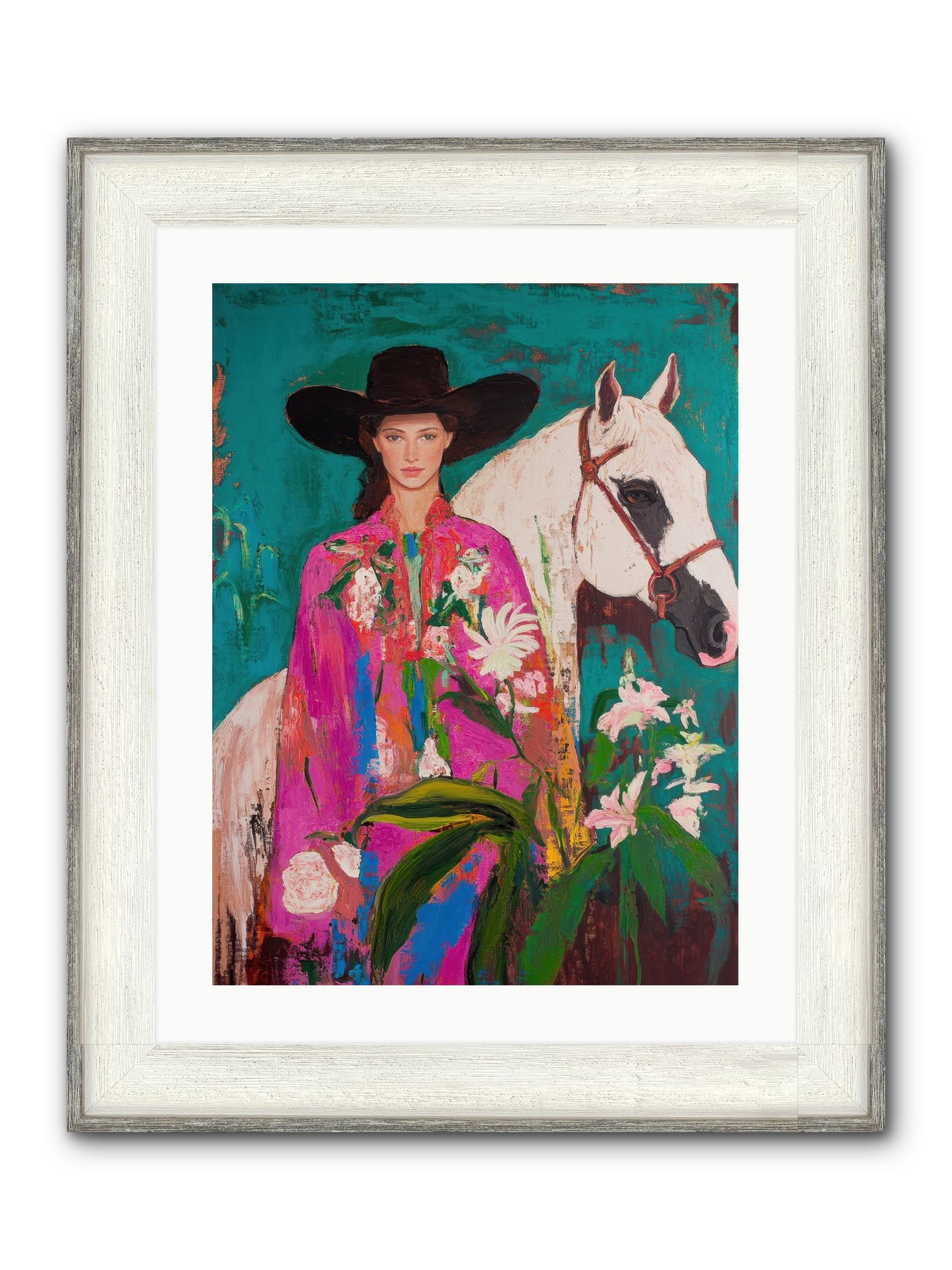 Wild Intuition Framed Print - Driftwood White 18x24
