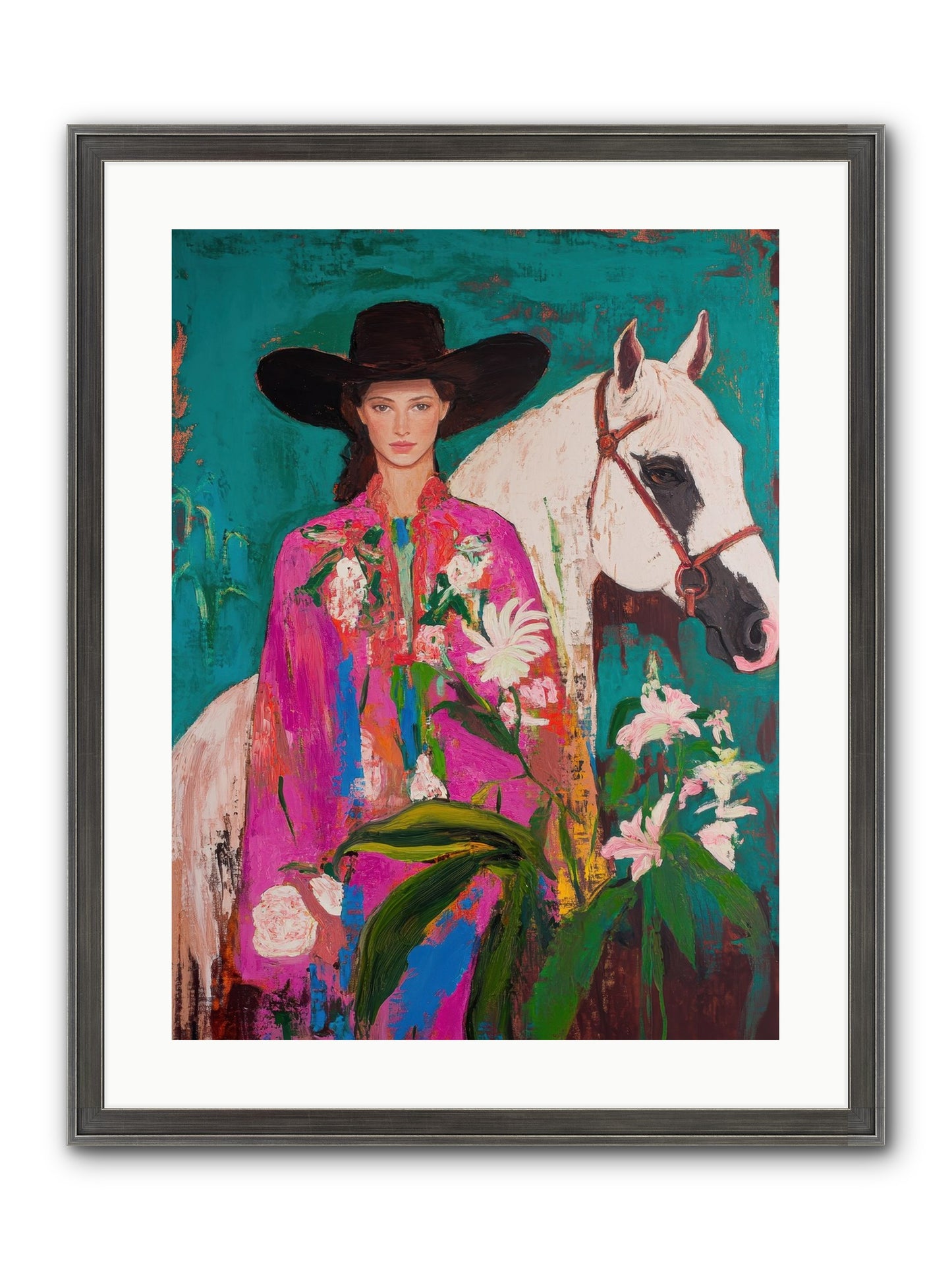 Wild Intuition Framed Print - Slimwoods Black/Silver 18x24