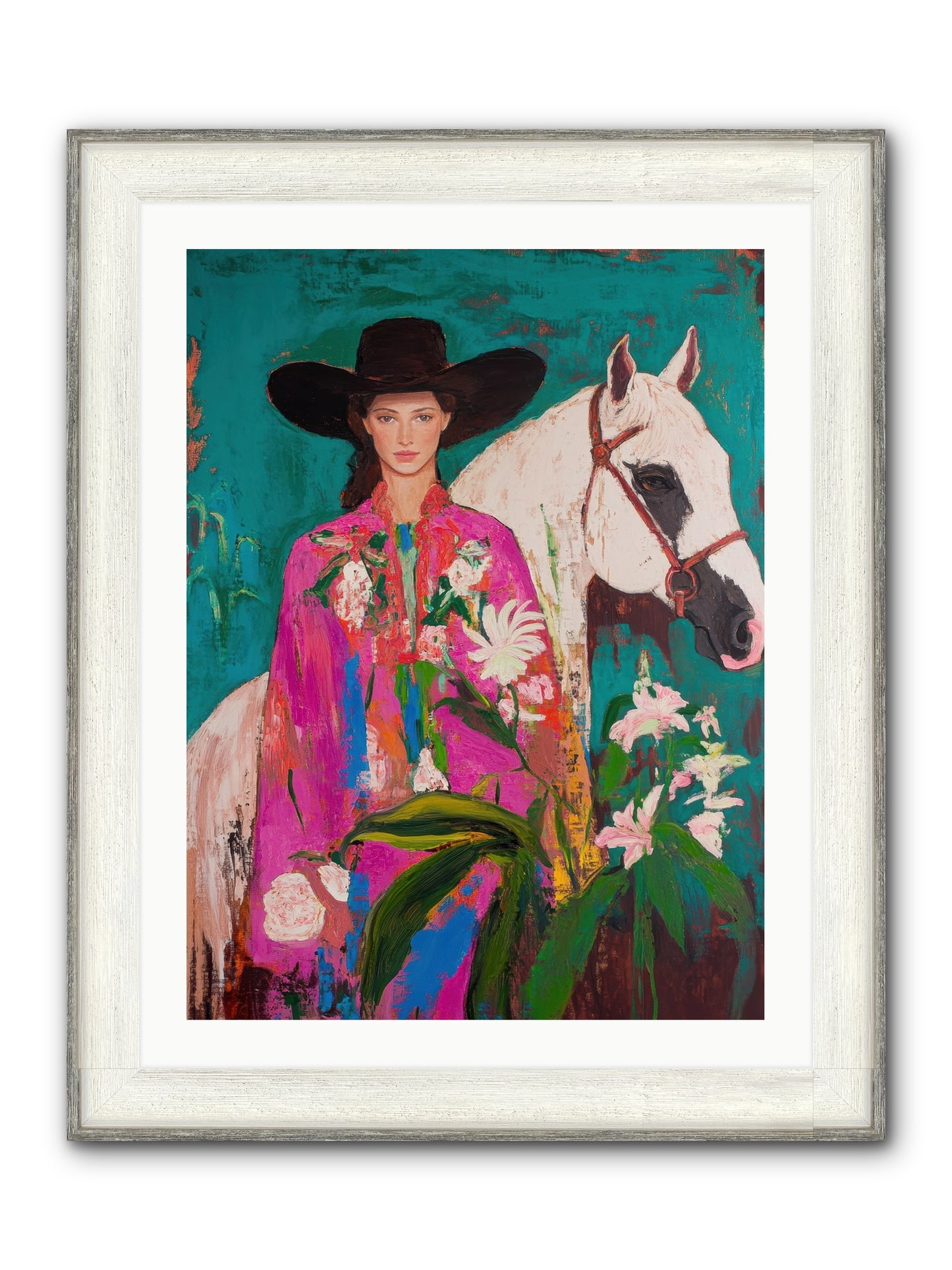 Wild Intuition Framed Print - Driftwood White 24x32