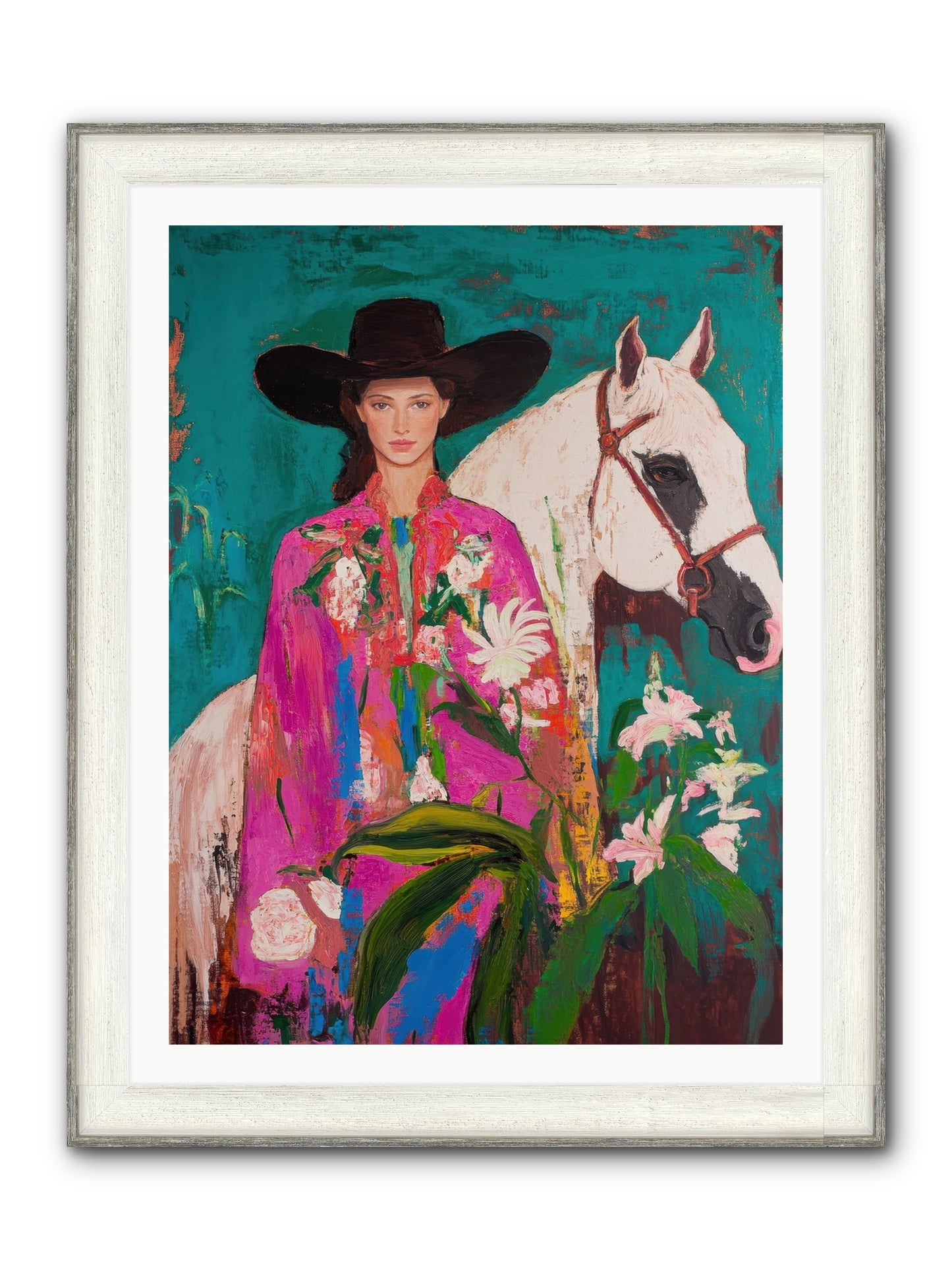 Wild Intuition Framed Print - Driftwood White 30x40