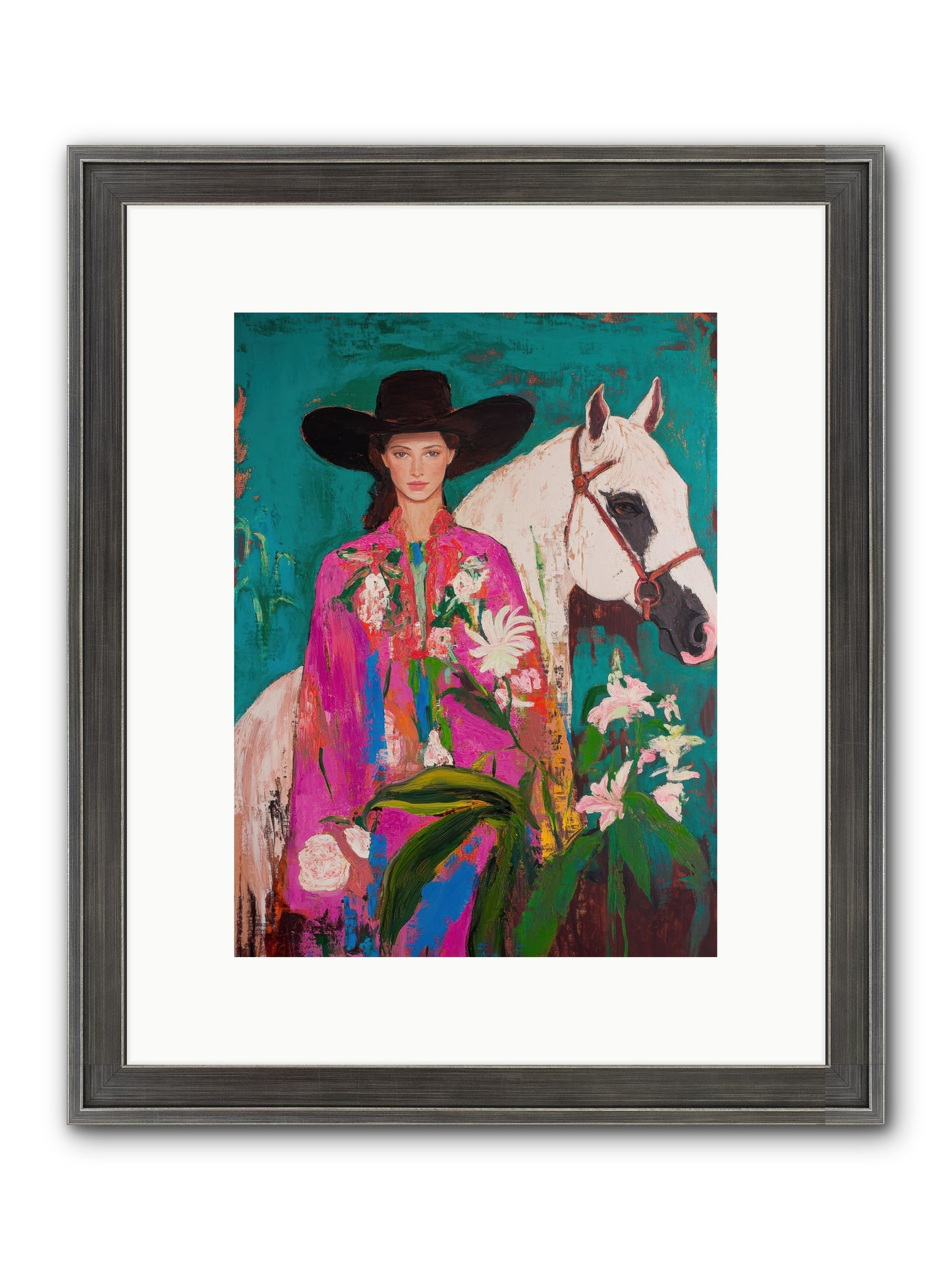 Wild Intuition Framed Print - Slimwoods Black/Silver 9x12