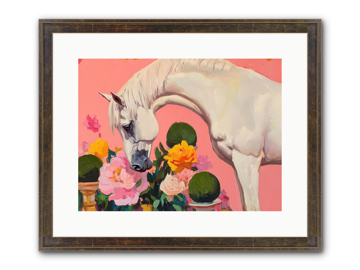 Wild Orchid Framed Print - Slimwoods Black/Gold 16x12