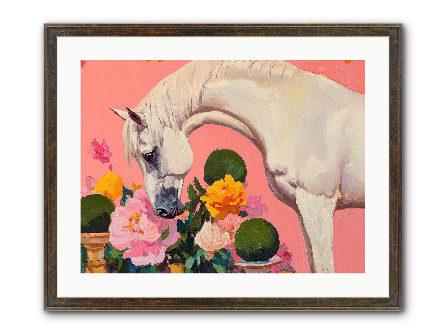 Wild Orchid Framed Print - Slimwoods Black/Gold 24x18