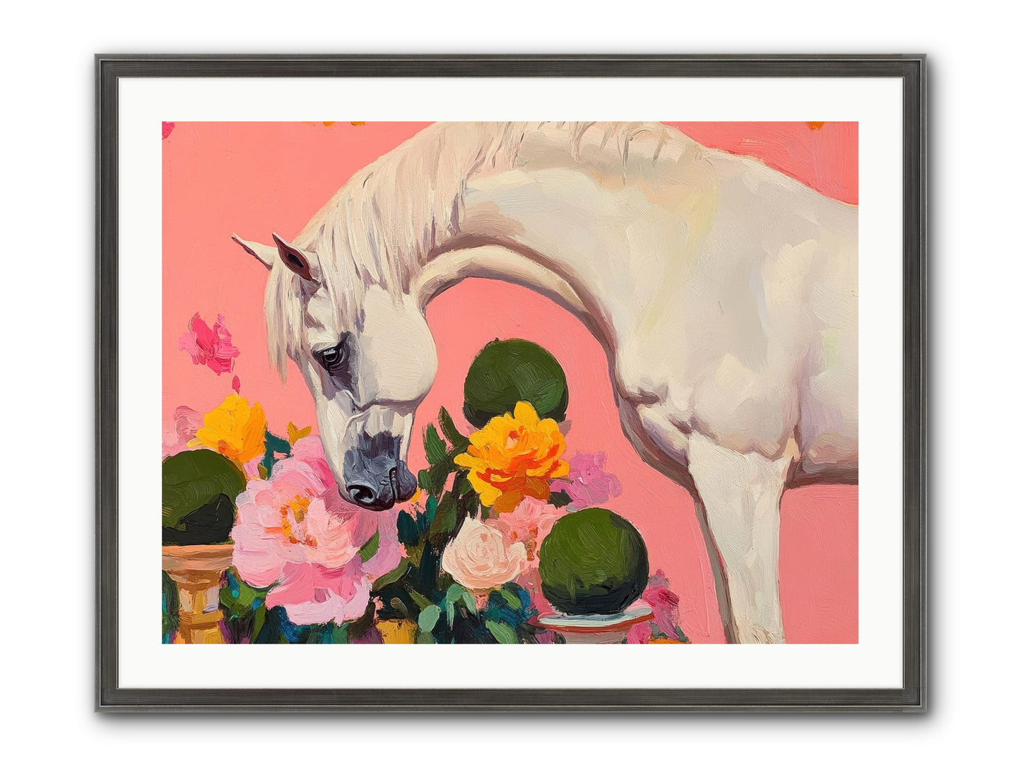 Wild Orchid Framed Print - Slimwoods Black/Silver 32x24