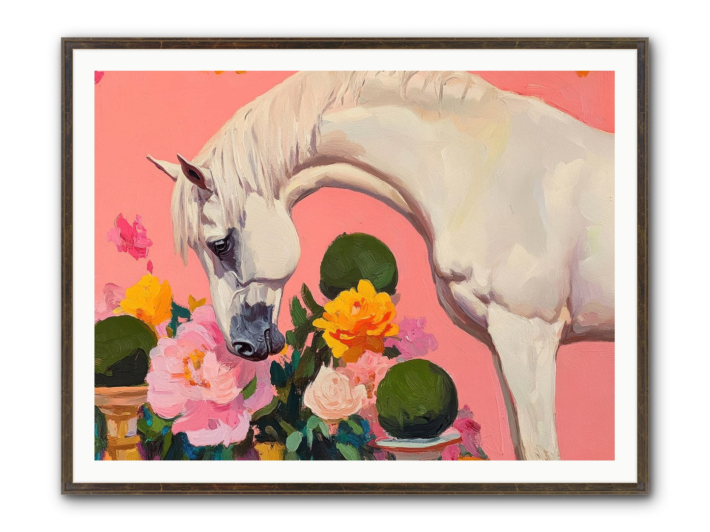 Wild Orchid Framed Print - Slimwoods Black/Gold 48x36