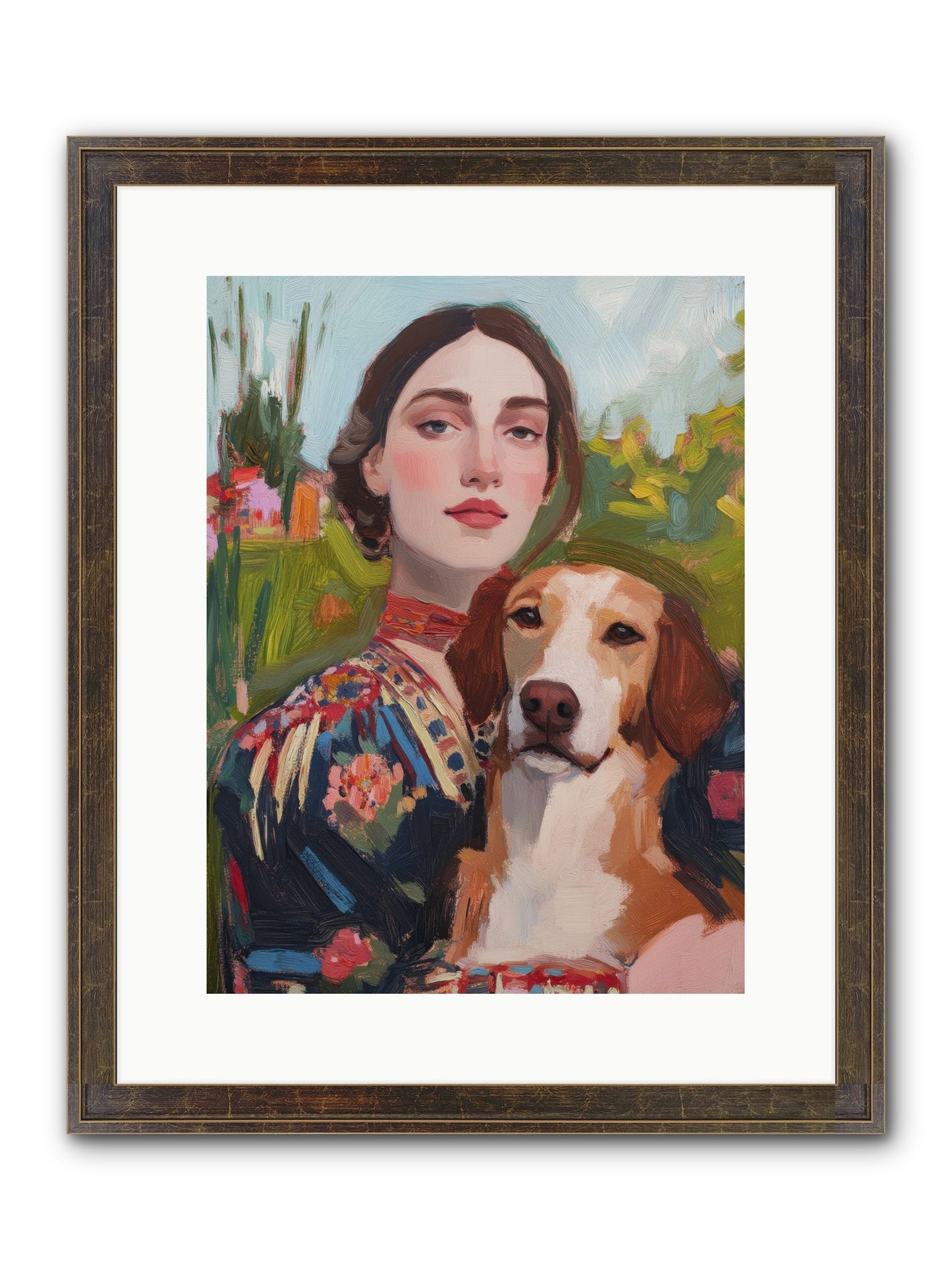 Wild Rose Framed Print - Slimwoods Black/Gold 12x16