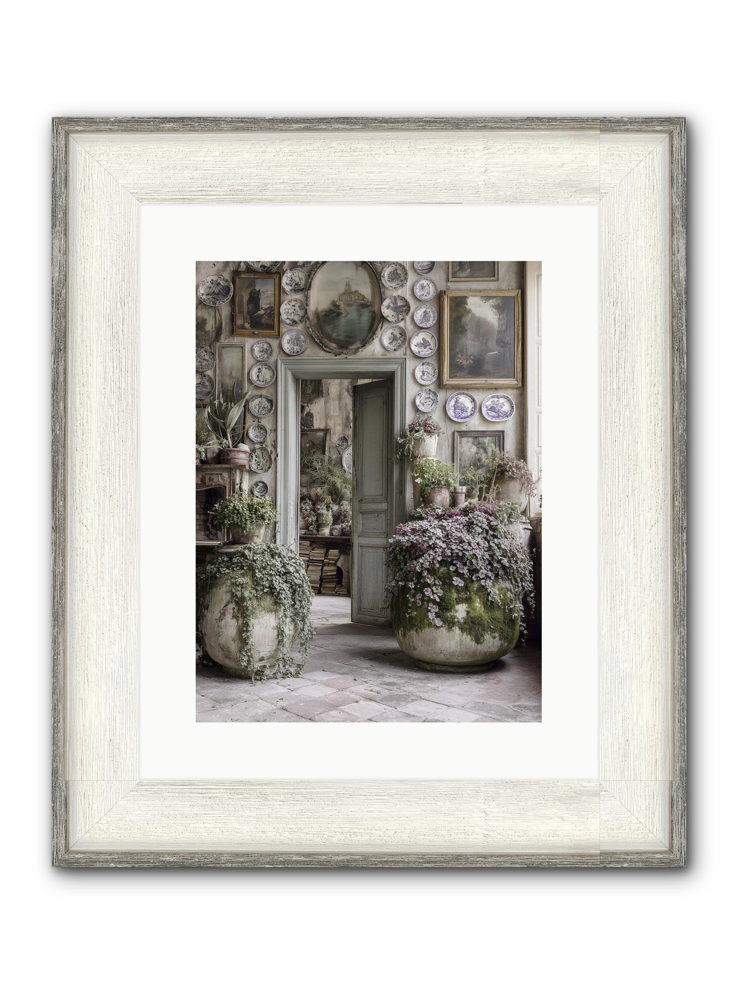 Wild Sweetness Framed Print - Driftwood White 12x16