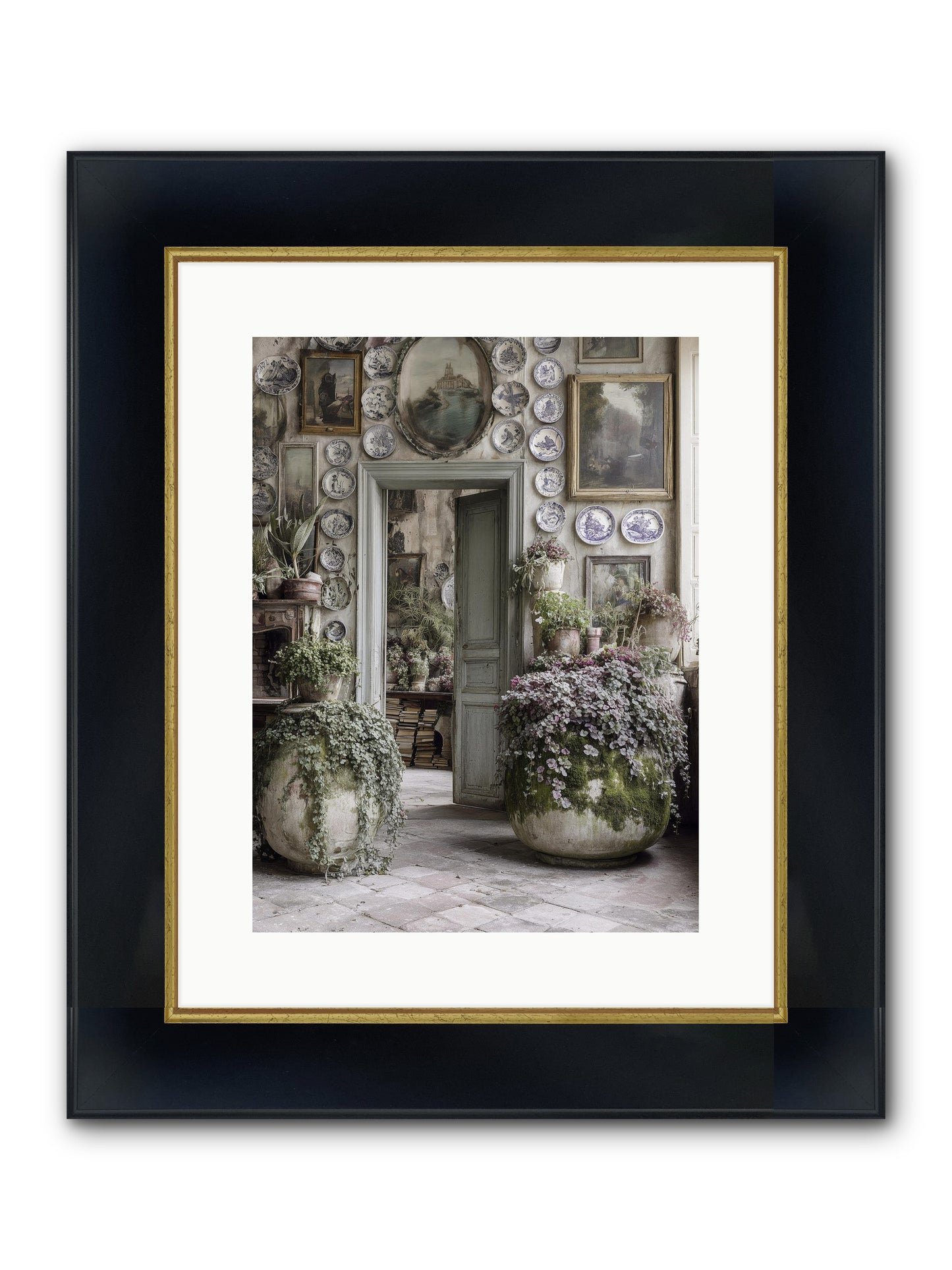Wild Sweetness Framed Print - Wide Black w/Gold 12x16
