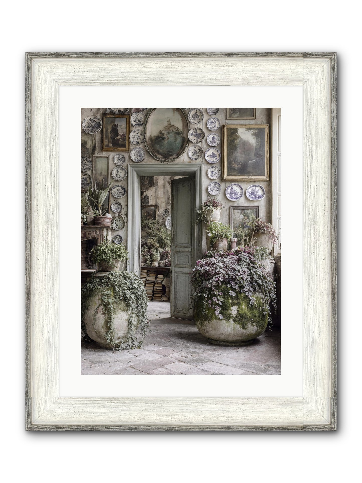 Wild Sweetness Framed Print - Driftwood White 18x24