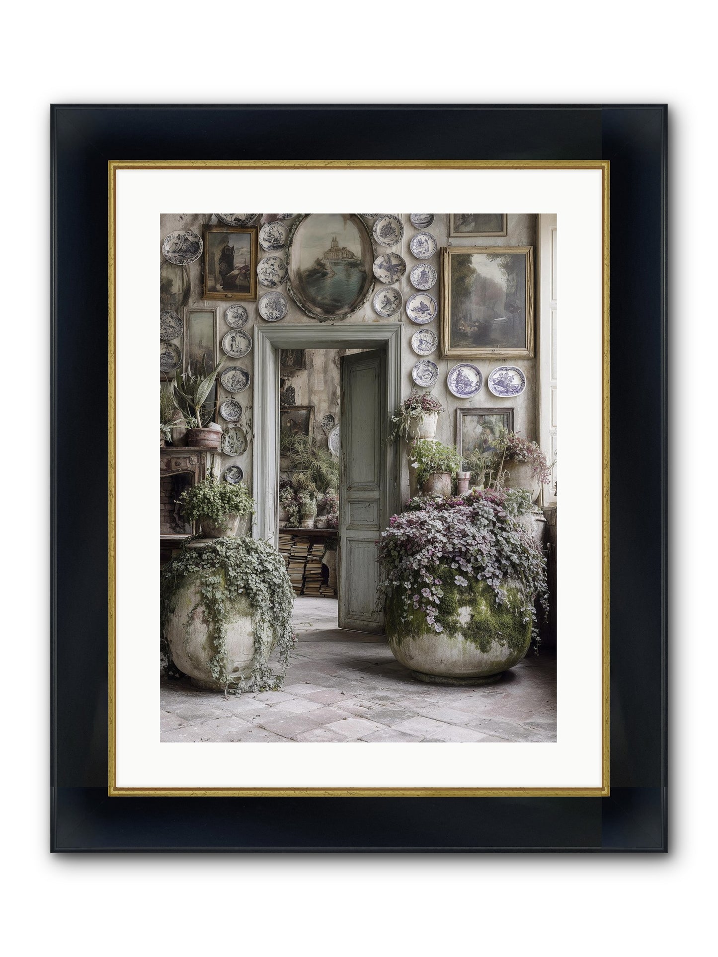 Wild Sweetness Framed Print - Wide Black w/Gold 18x24