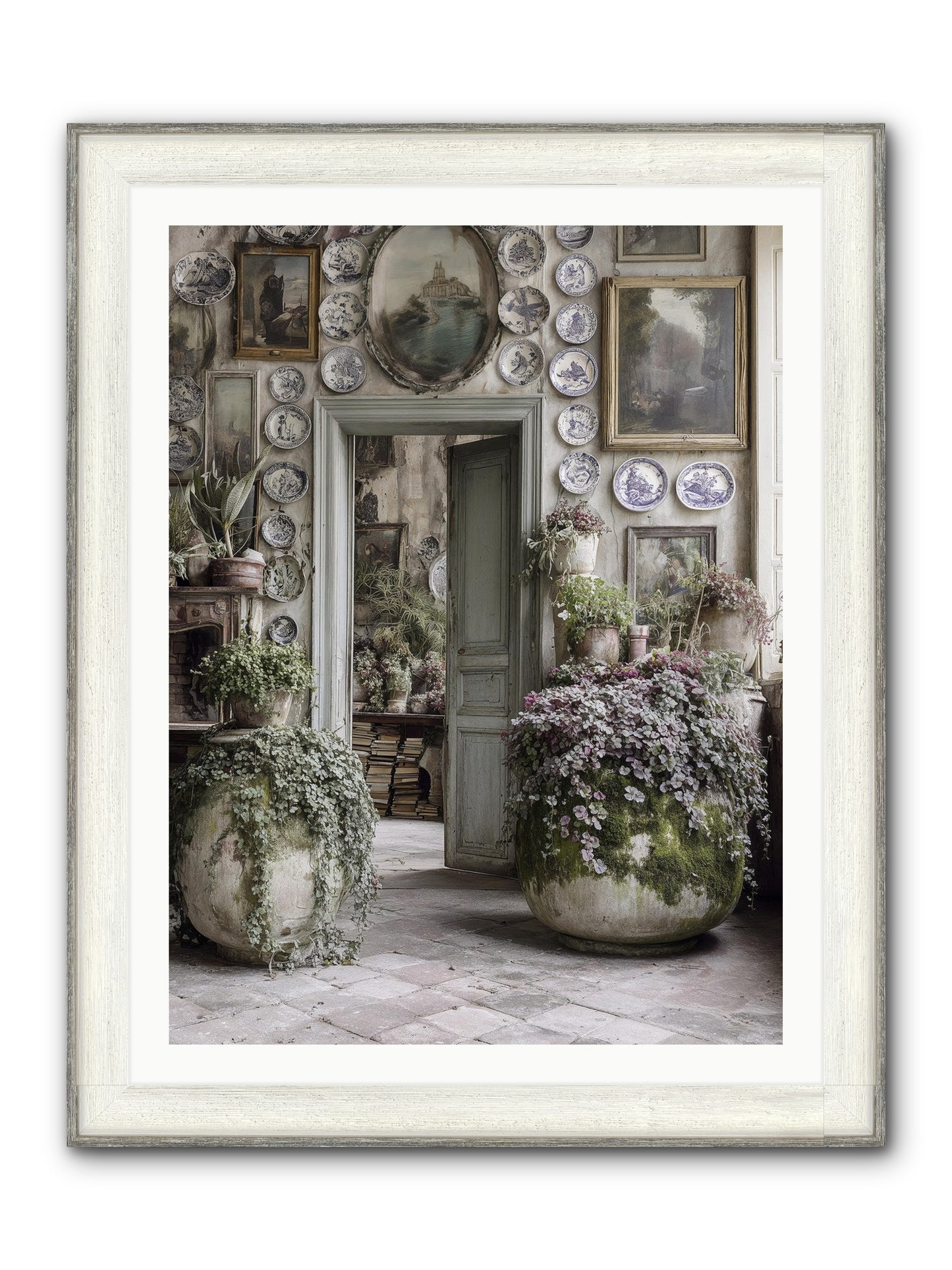 Wild Sweetness Framed Print - Driftwood White 30x40