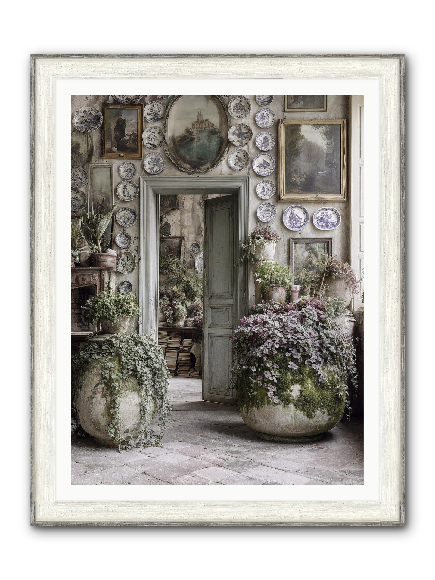 Wild Sweetness Framed Print - Driftwood White 36x48