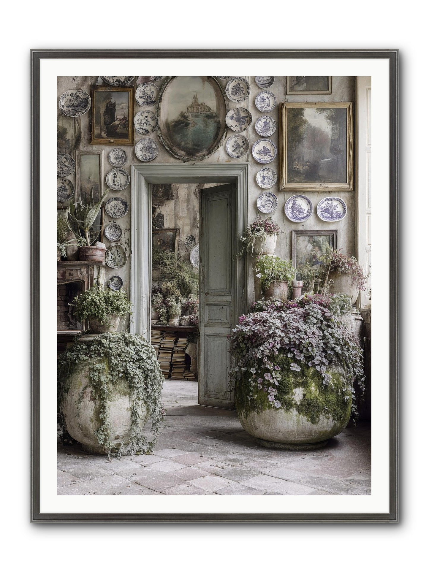 Wild Sweetness Framed Print - Slimwoods Black/Silver 36x48