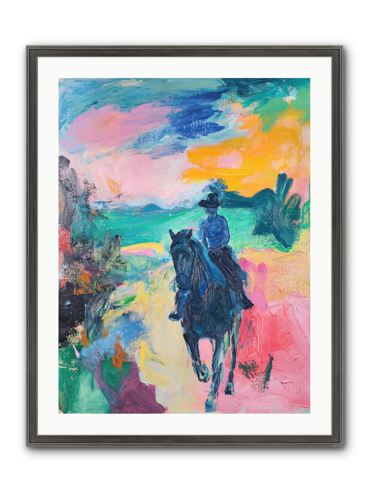 Wild West Wind Framed Print - Slimwoods Black/Silver 24x32