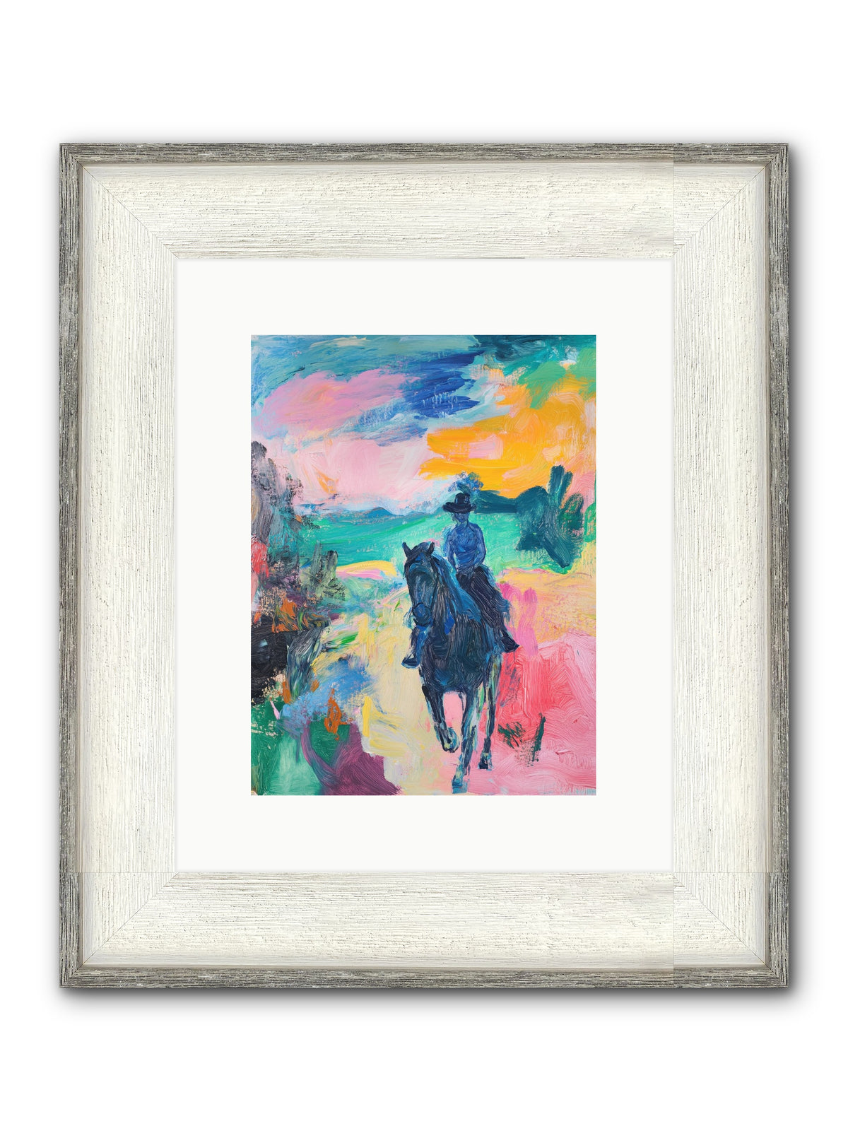 Wild West Wind Framed Print - Driftwood White 9x12