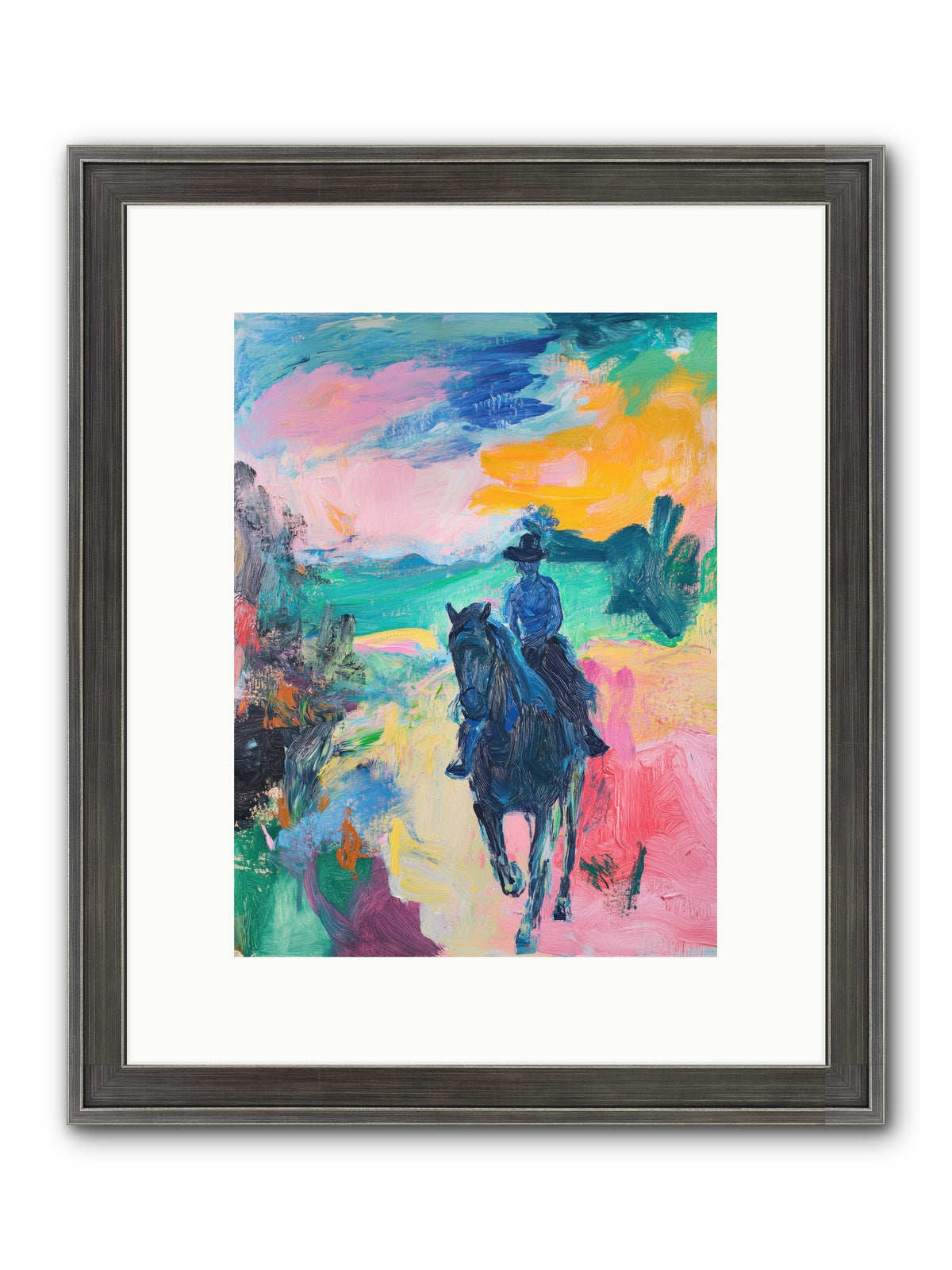 Wild West Wind Framed Print - Slimwoods Black/Silver 9x12