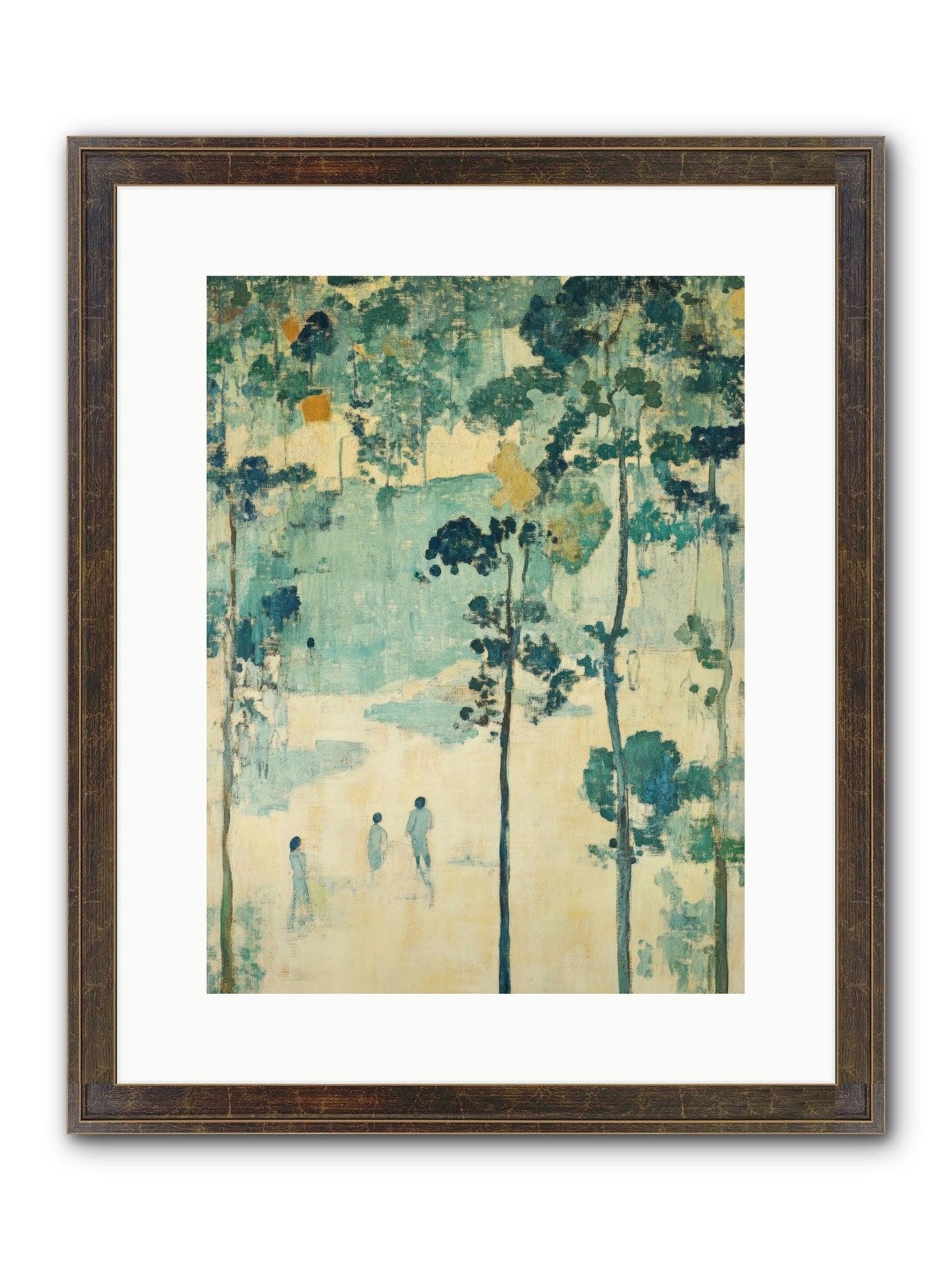 Wild Wood Passage Framed Print - Slimwoods Black/Gold 12x16