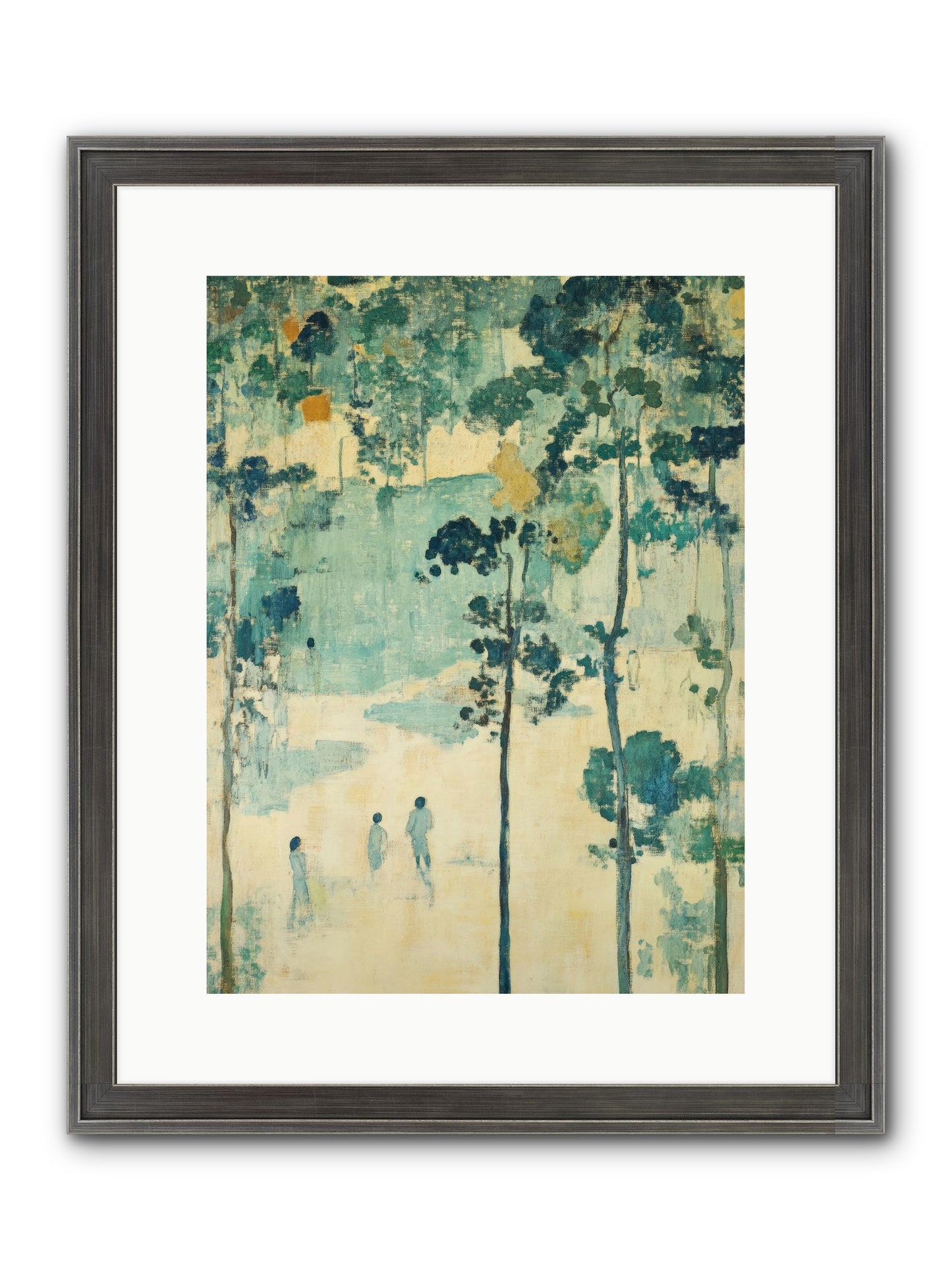 Wild Wood Passage Framed Print - Slimwoods Black/Silver 12x16