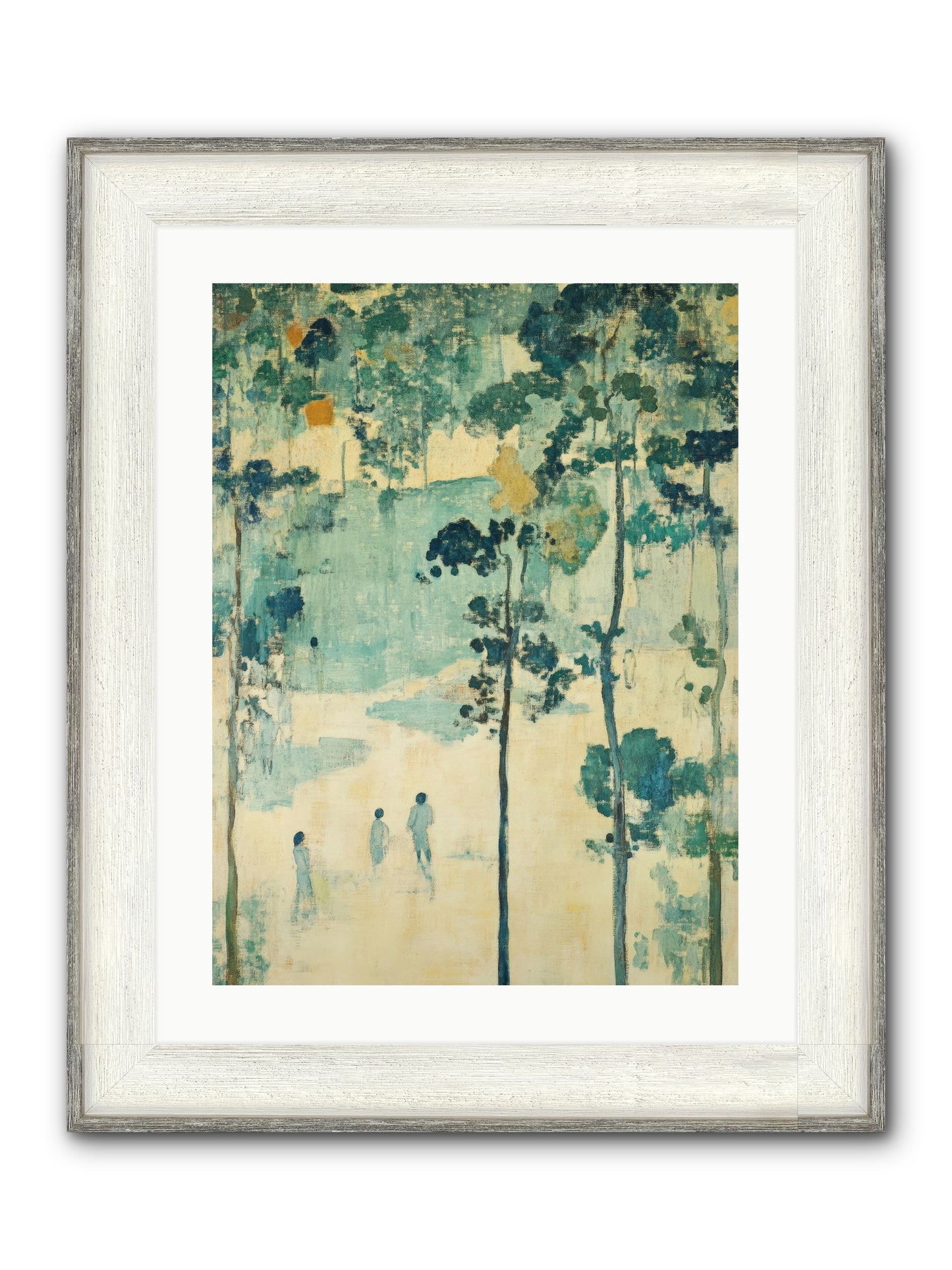 Wild Wood Passage Framed Print - Driftwood White 18x24