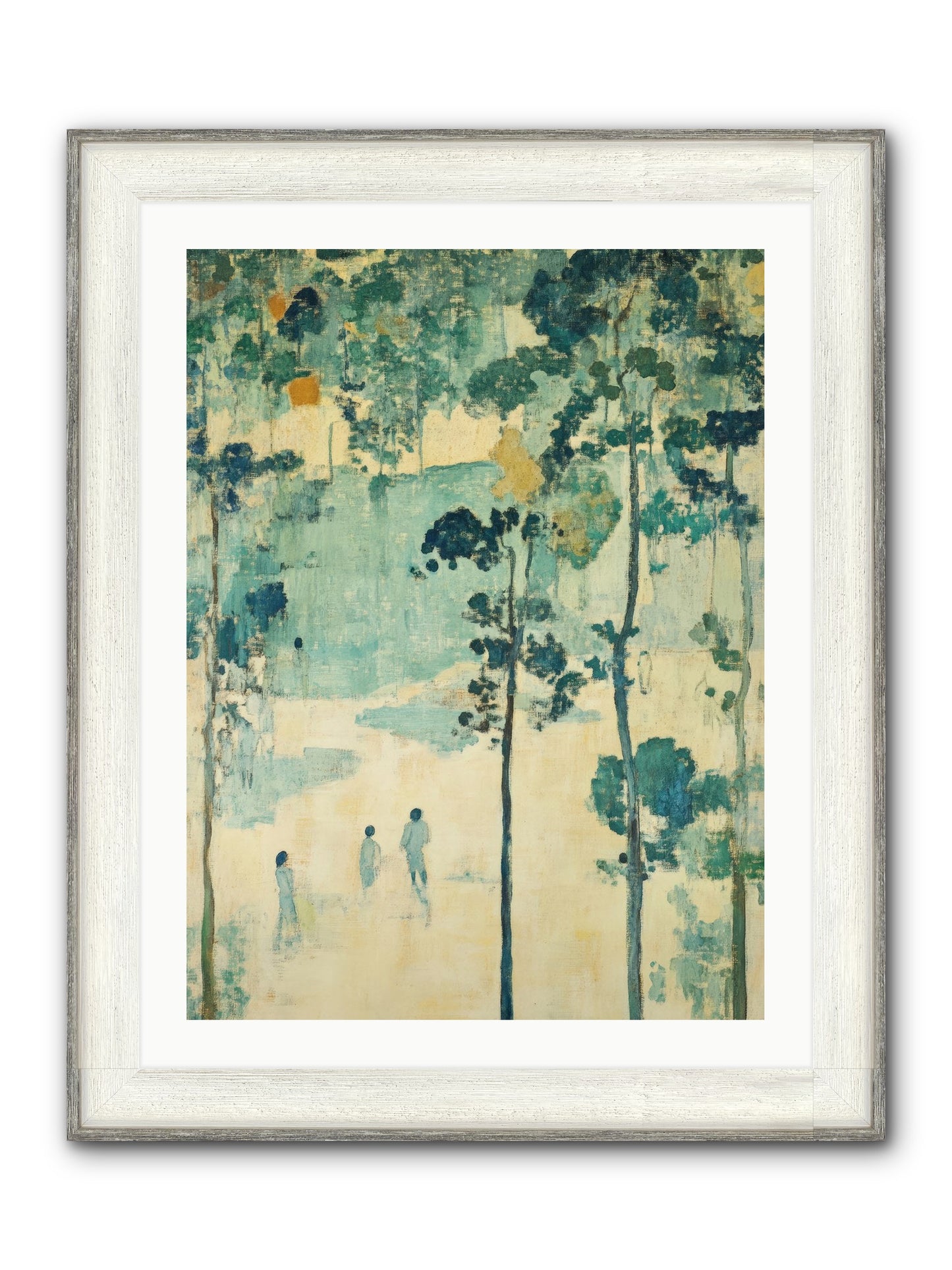 Wild Wood Passage Framed Print - Driftwood White 24x32