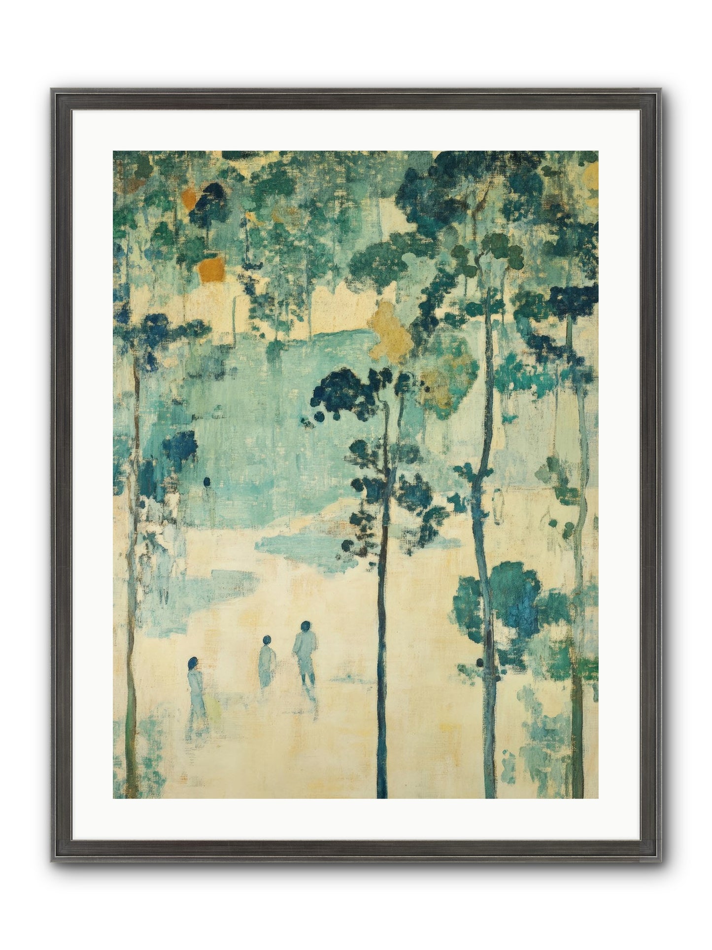 Wild Wood Passage Framed Print - Slimwoods Black/Silver 24x32