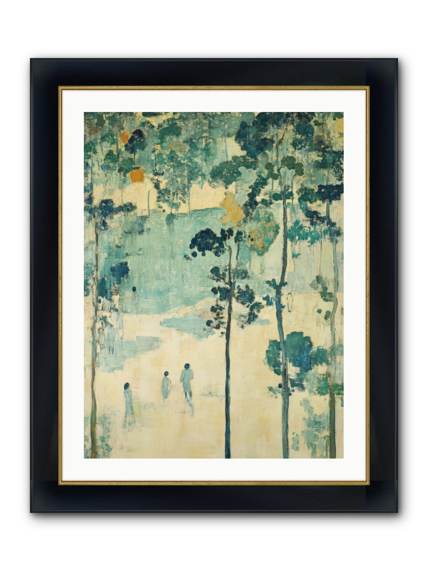 Wild Wood Passage Framed Print - Wide Black w/Gold 24x32