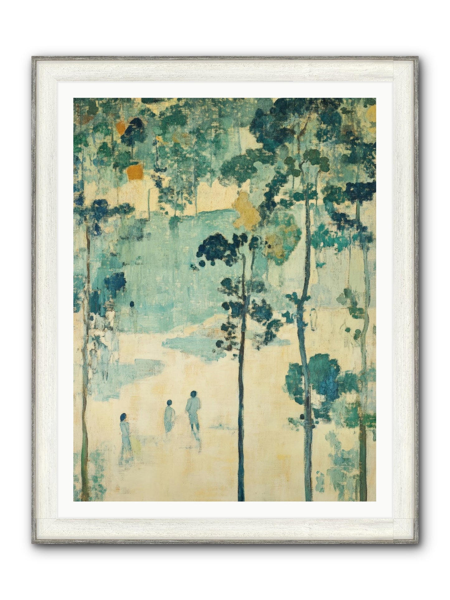 Wild Wood Passage Framed Print - Driftwood White 36x48