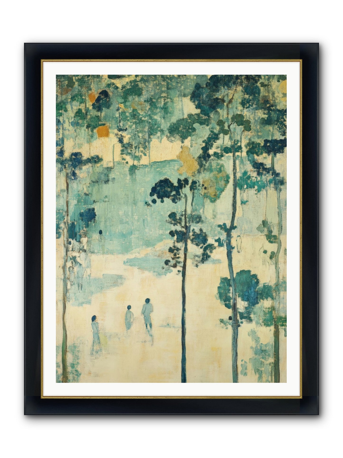 Wild Wood Passage Framed Print - Wide Black w/Gold 36x48