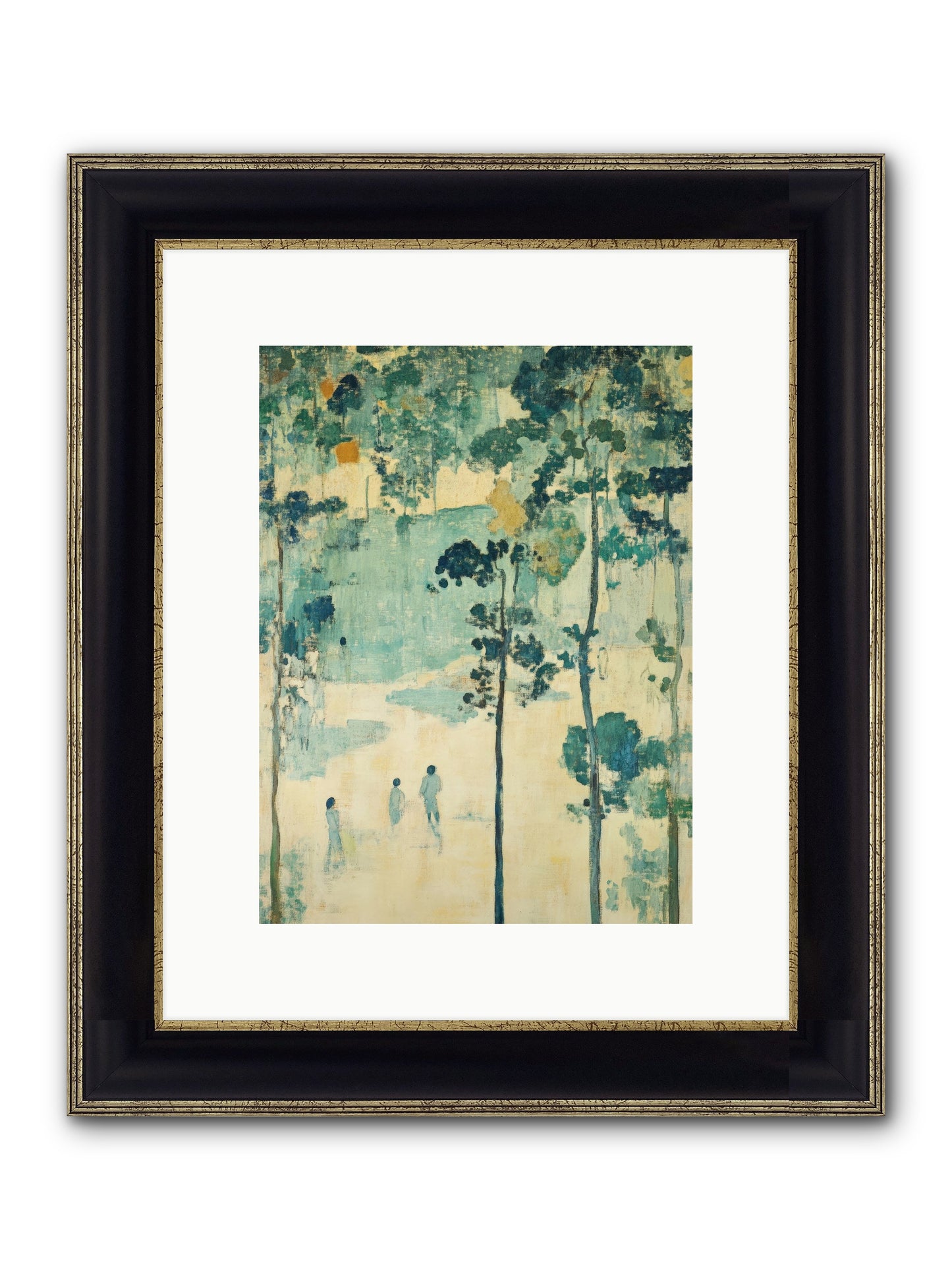 Wild Wood Passage Framed Print - Black & Gold 9x12