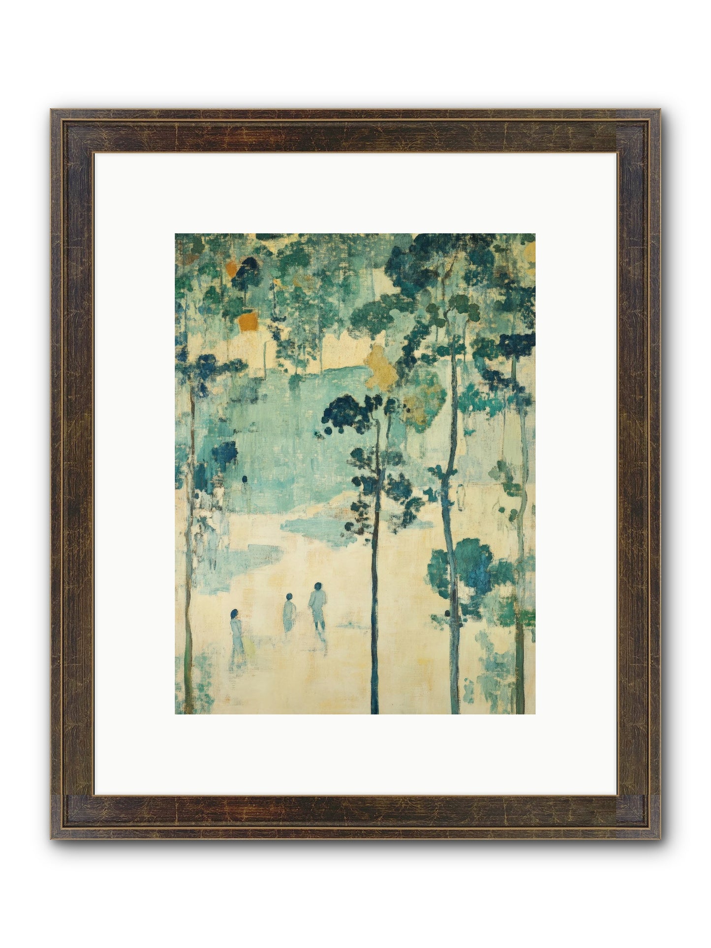 Wild Wood Passage Framed Print - Slimwoods Black/Gold 9x12