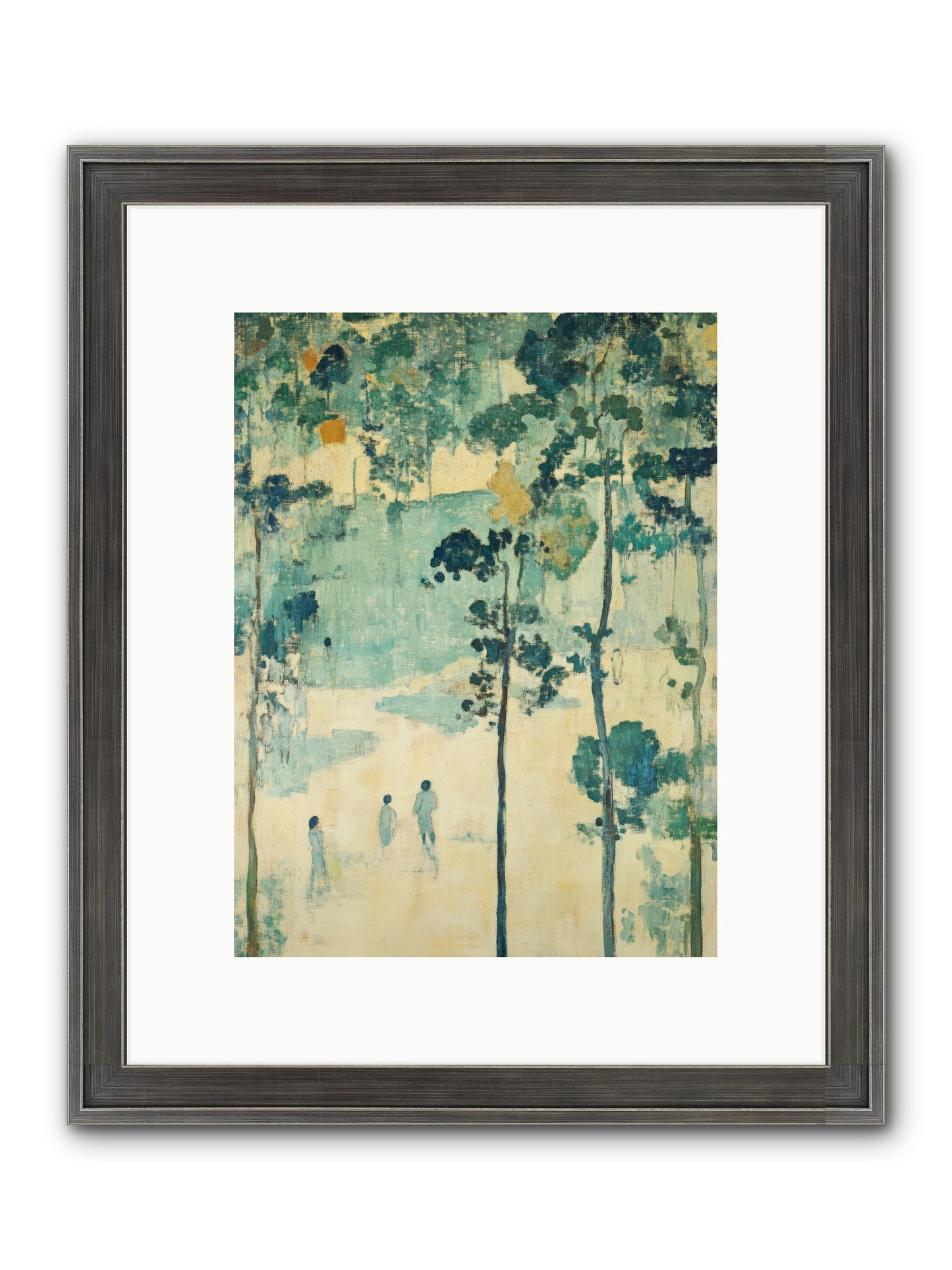 Wild Wood Passage Framed Print - Slimwoods Black/Silver 9x12