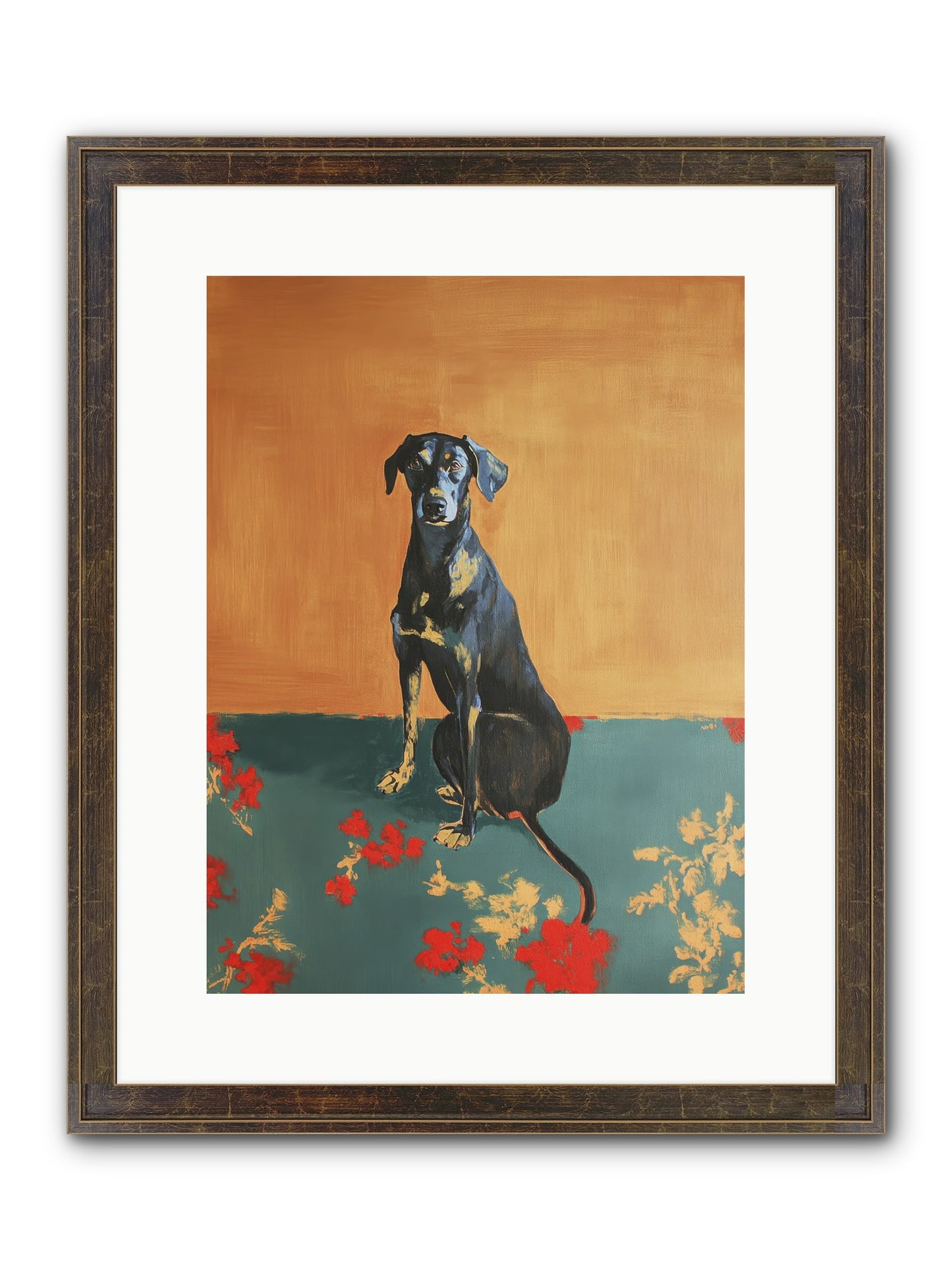 Wilde Framed Print - Slimwoods Black/Gold 12x16