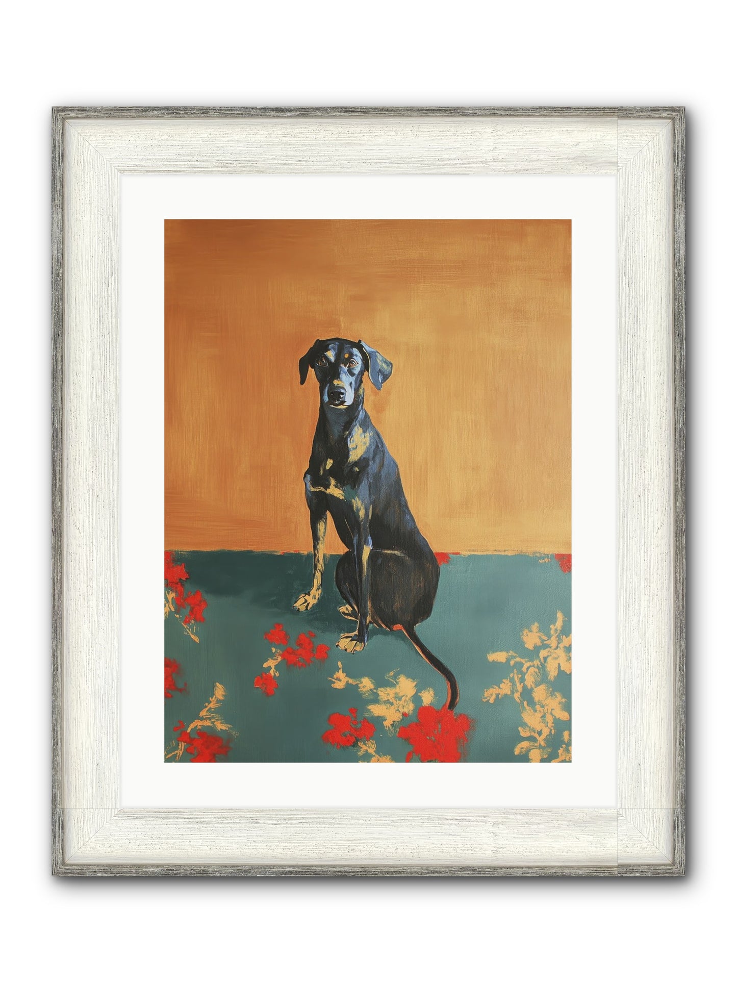 Wilde Framed Print - Driftwood White 18x24